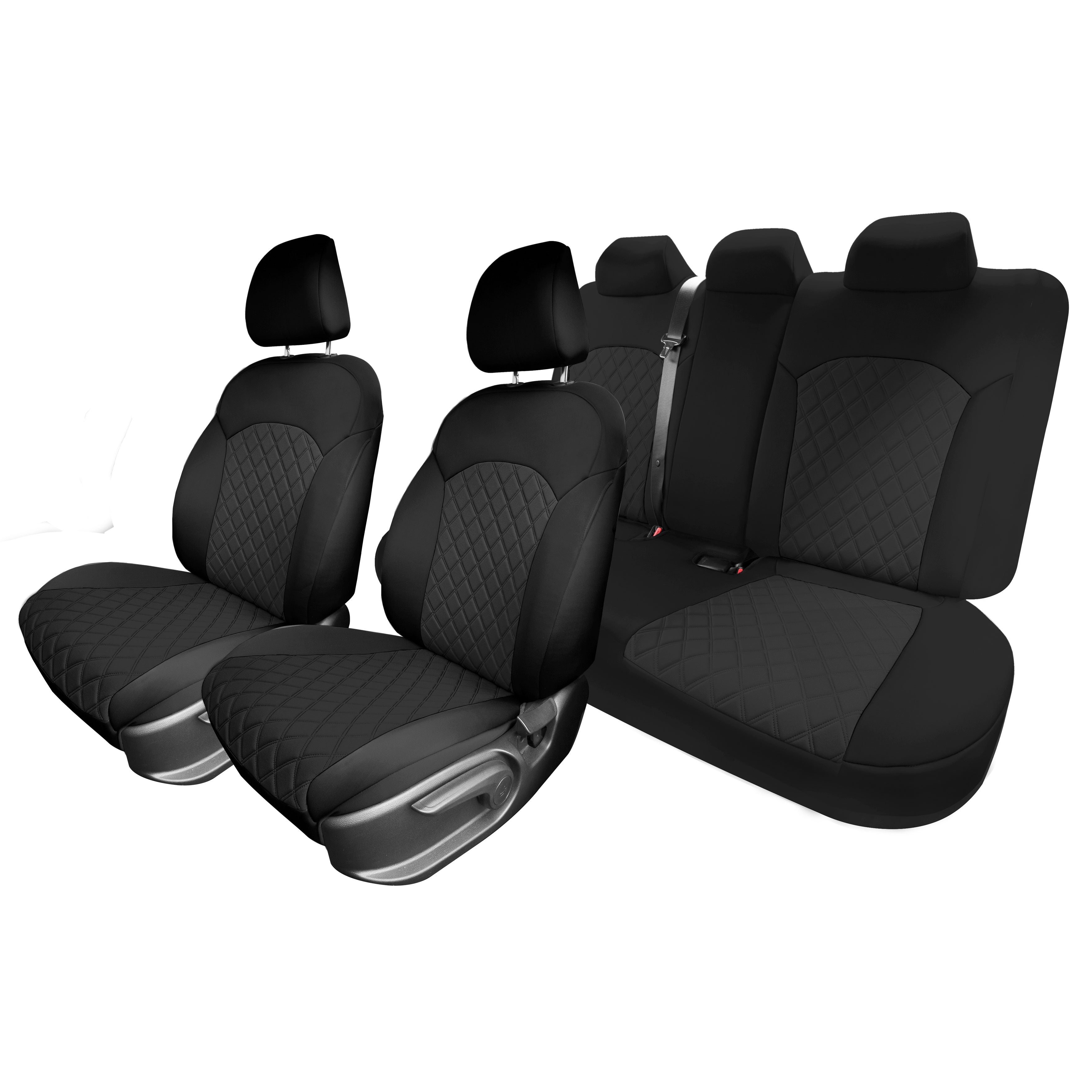 - Neoprene KIA - Seat Full Forte Black Covers Set 2019-2024
