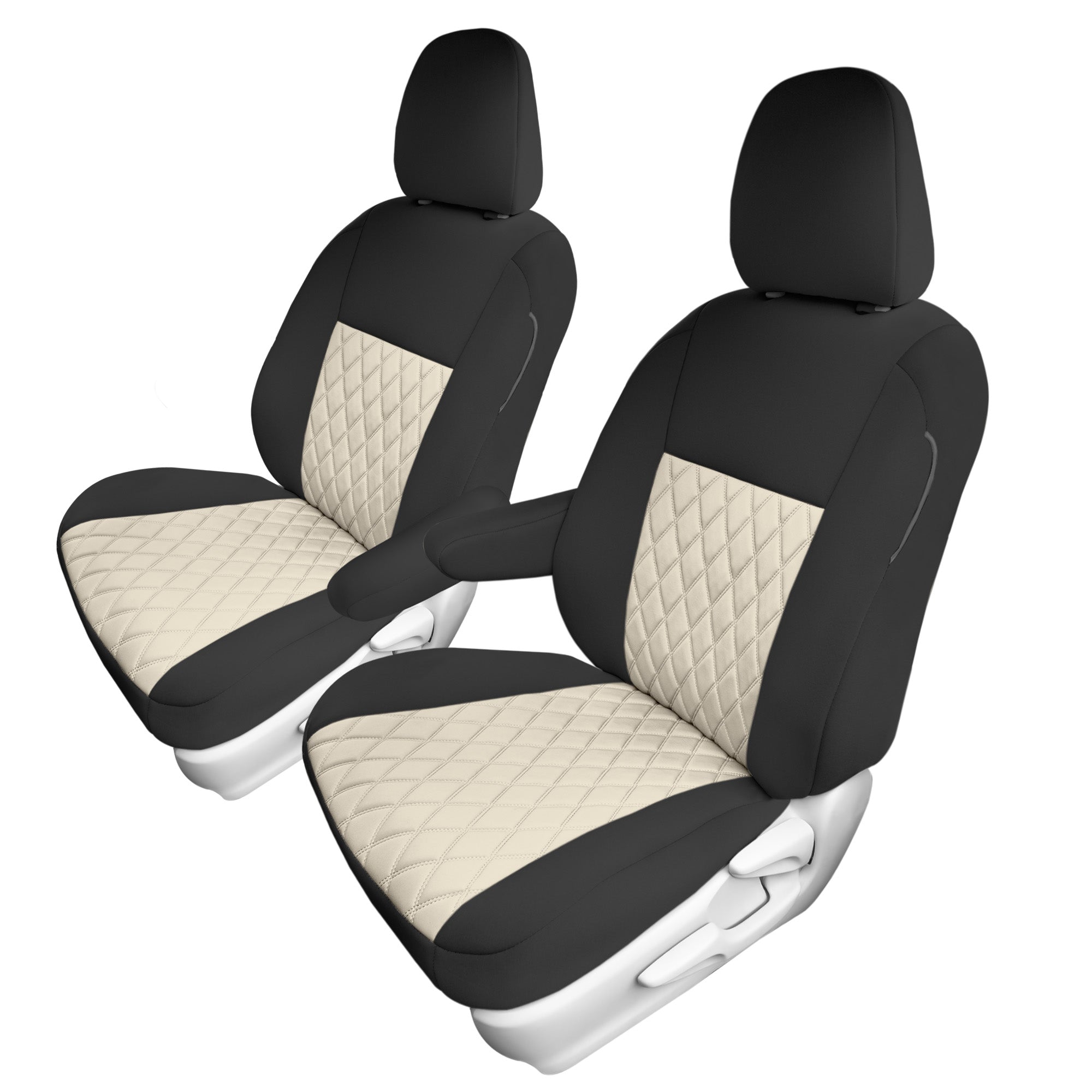 FH Group Neoprene Water Resistent Seat Covers Beige (Full Set)