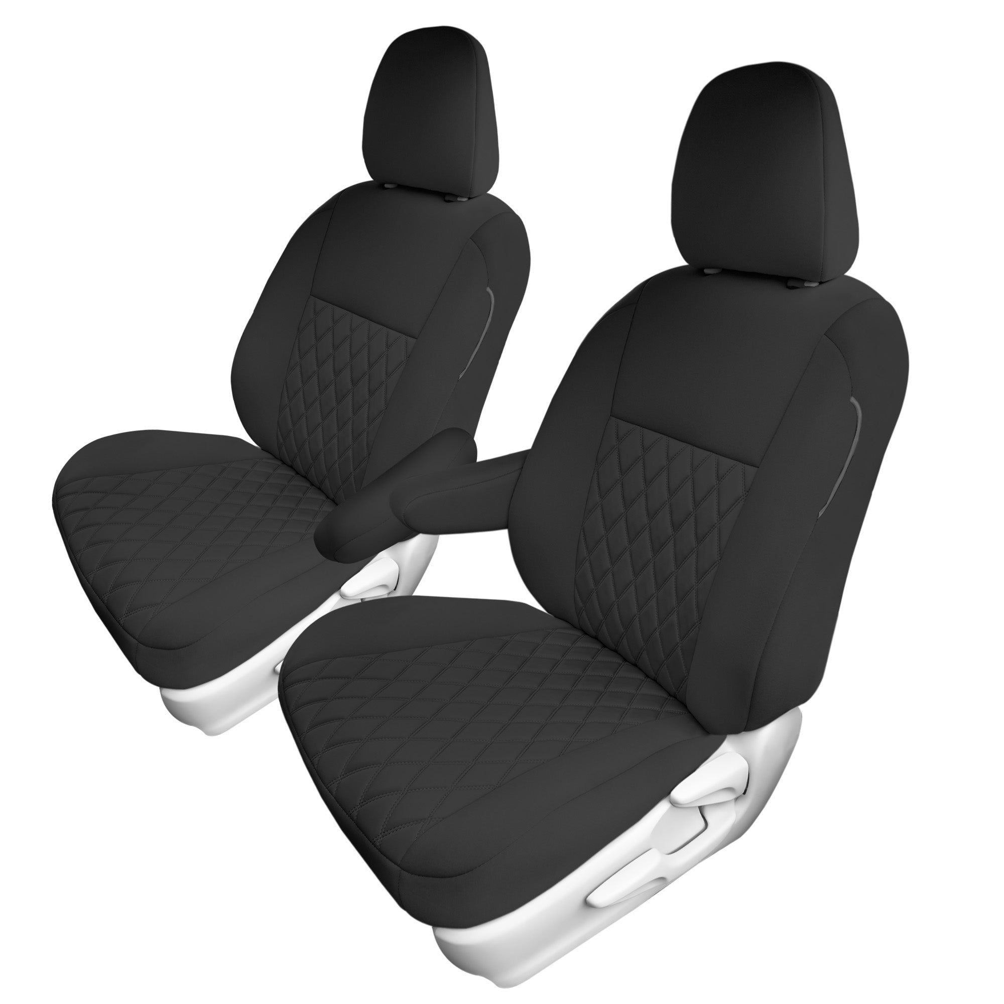 Toyota Sienna - 2011 - 2020 - Front Set Seat Covers - Black Ultraflex