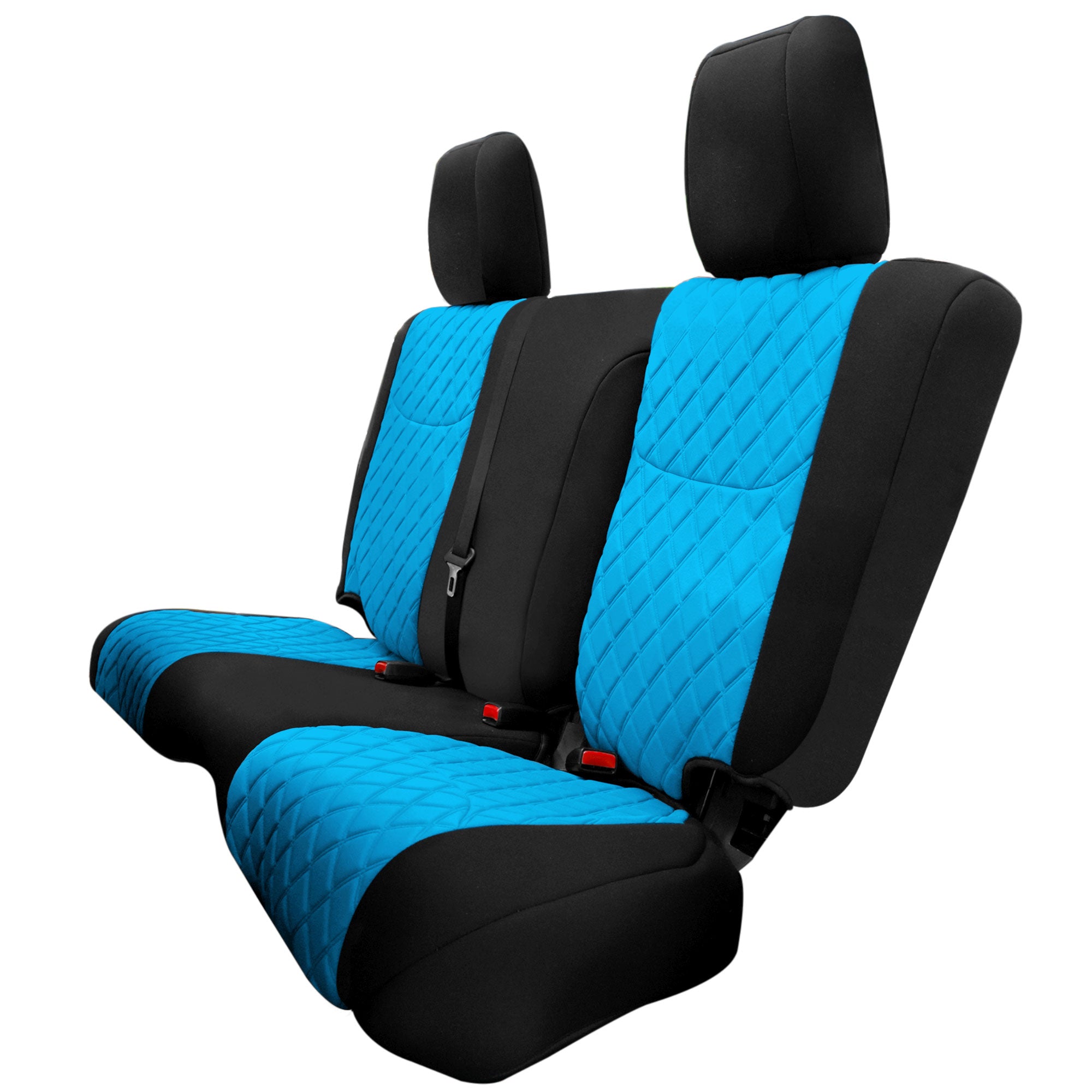 Jeep Wrangler JK 4-Door 2007-2017 -  Rear Set Seat Covers - Aqua Ultraflex Neoprene