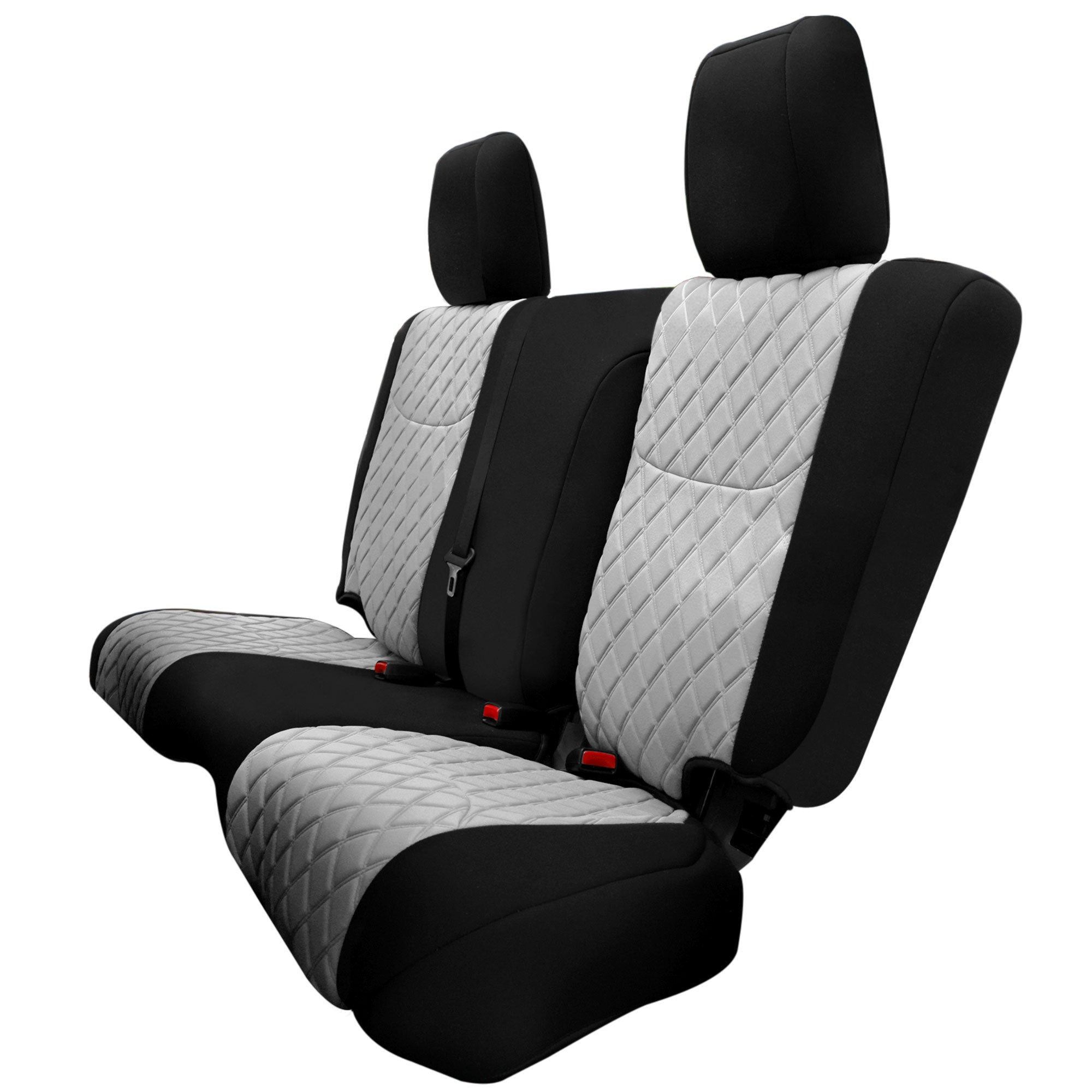 Jeep Wrangler JK 4-Door 2007-2017 -  Rear Set Seat Covers - Gray Ultraflex Neoprene