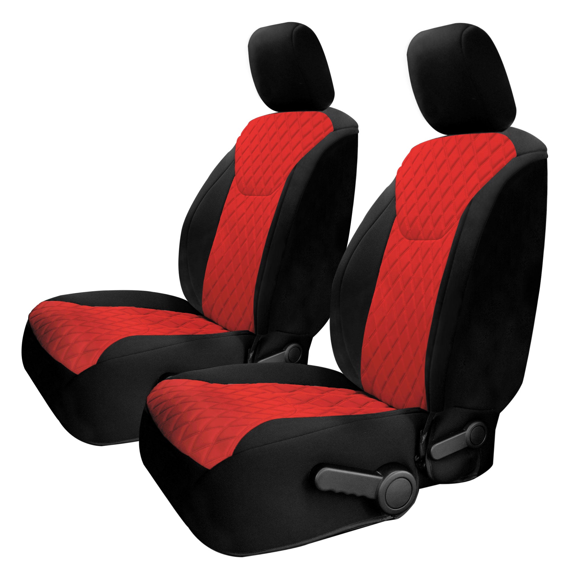 Jeep Wrangler JK 2007-2017 -  Front Set Seat Covers - Red Ultraflex Neoprene