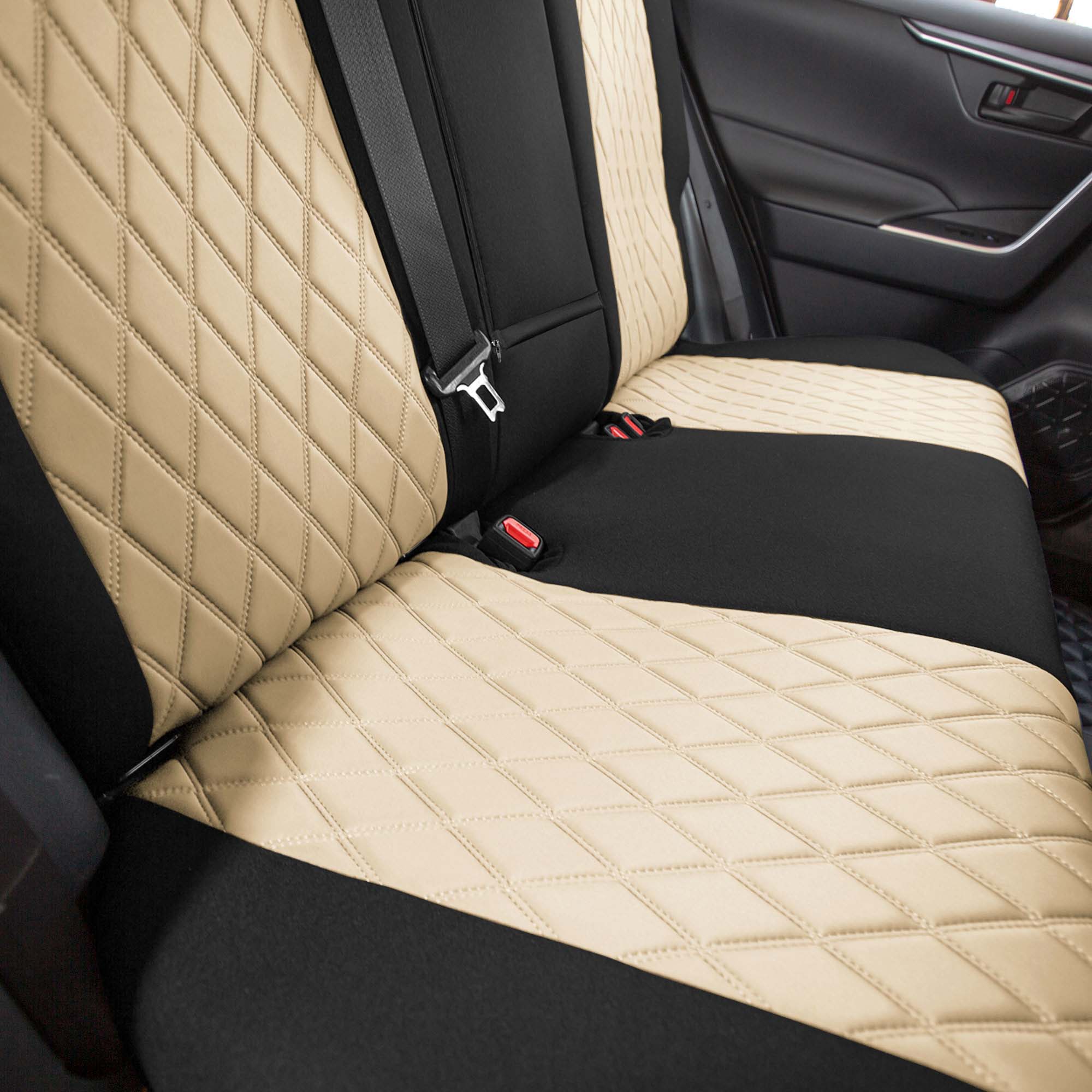 Toyota Rav4 LE | XLE | Limited 2019-2024 - Rear Set Seat Covers - Beig