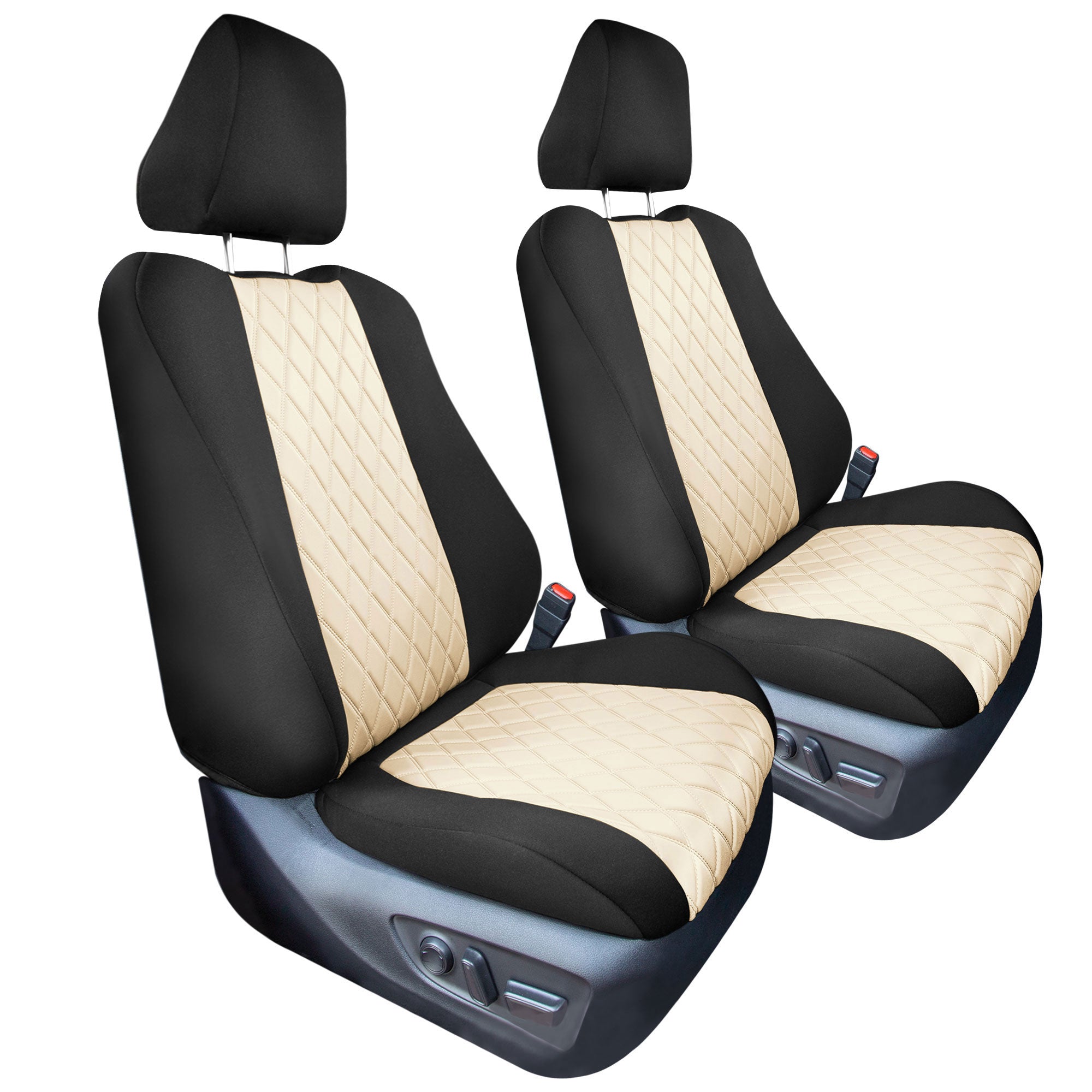 Toyota Rav4 LE | XLE | Limited 2019-2024  - Front Set Seat Covers - Beige Ultraflex Neoprene