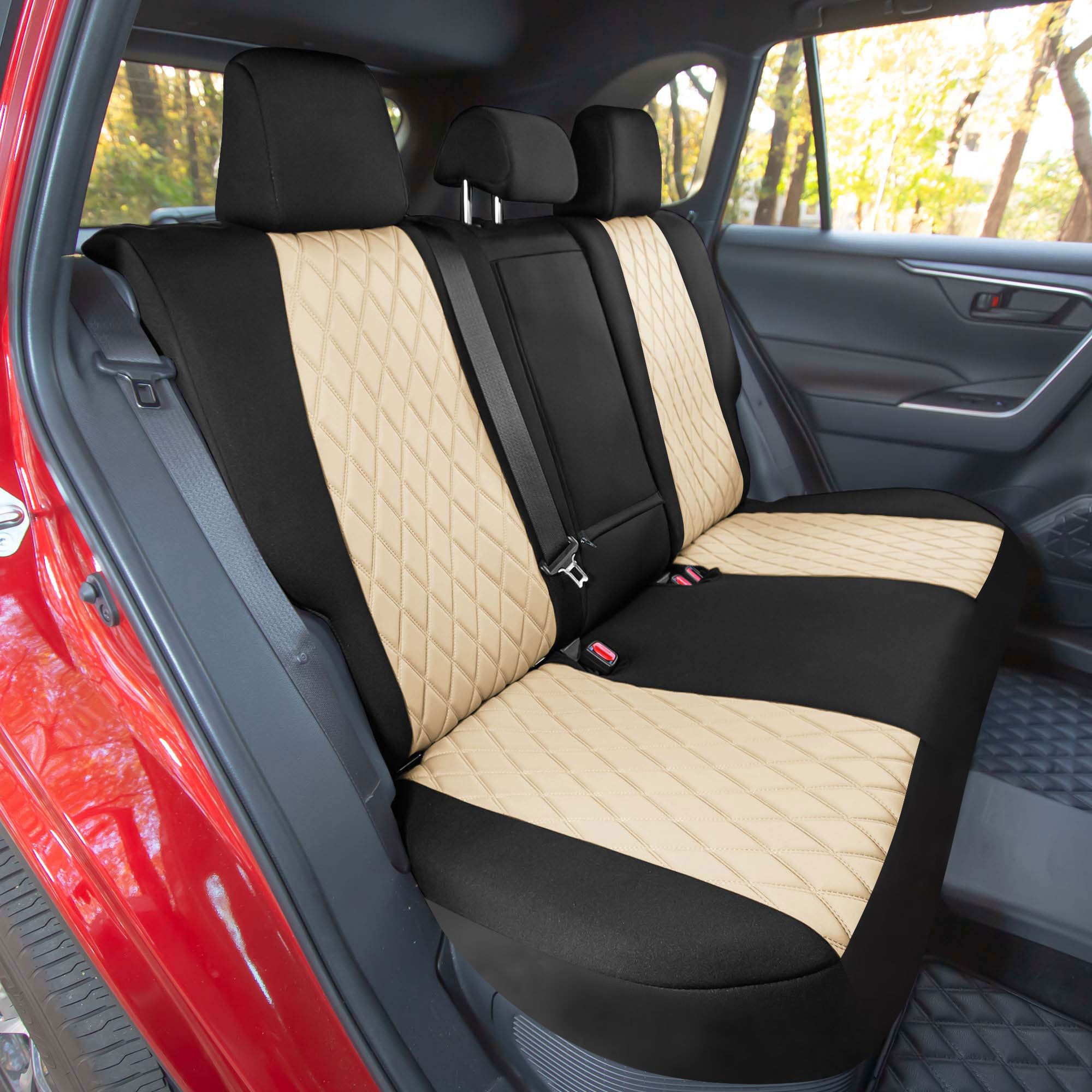 Toyota Rav4 LE | XLE | Limited 2019-2024  - Full Set Seat Covers - Beige Ultraflex Neoprene