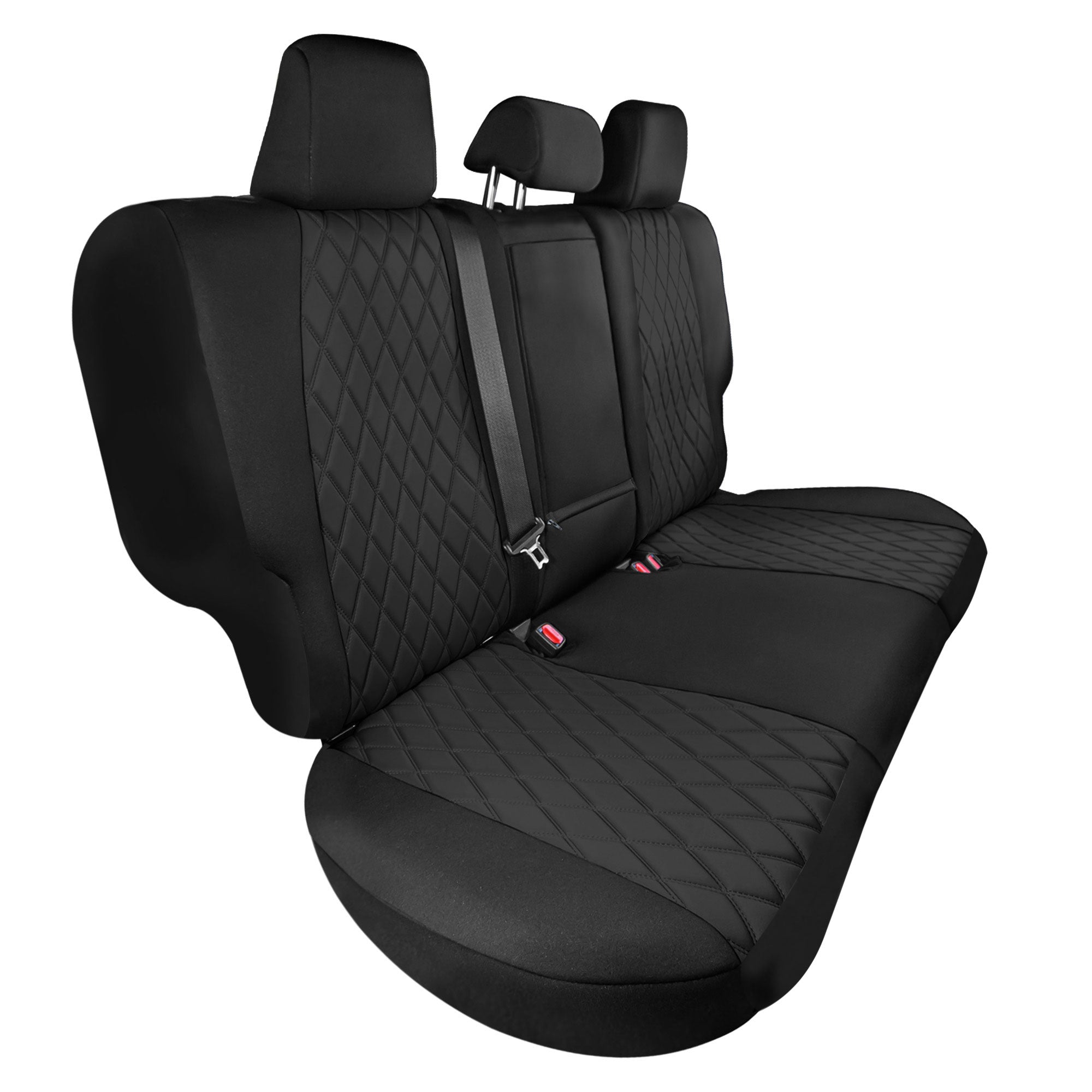 Toyota Rav4 Hybrid | Hybrid Prime 2021-2024  - Rear Set Seat Covers - Black Ultraflex Neoprene