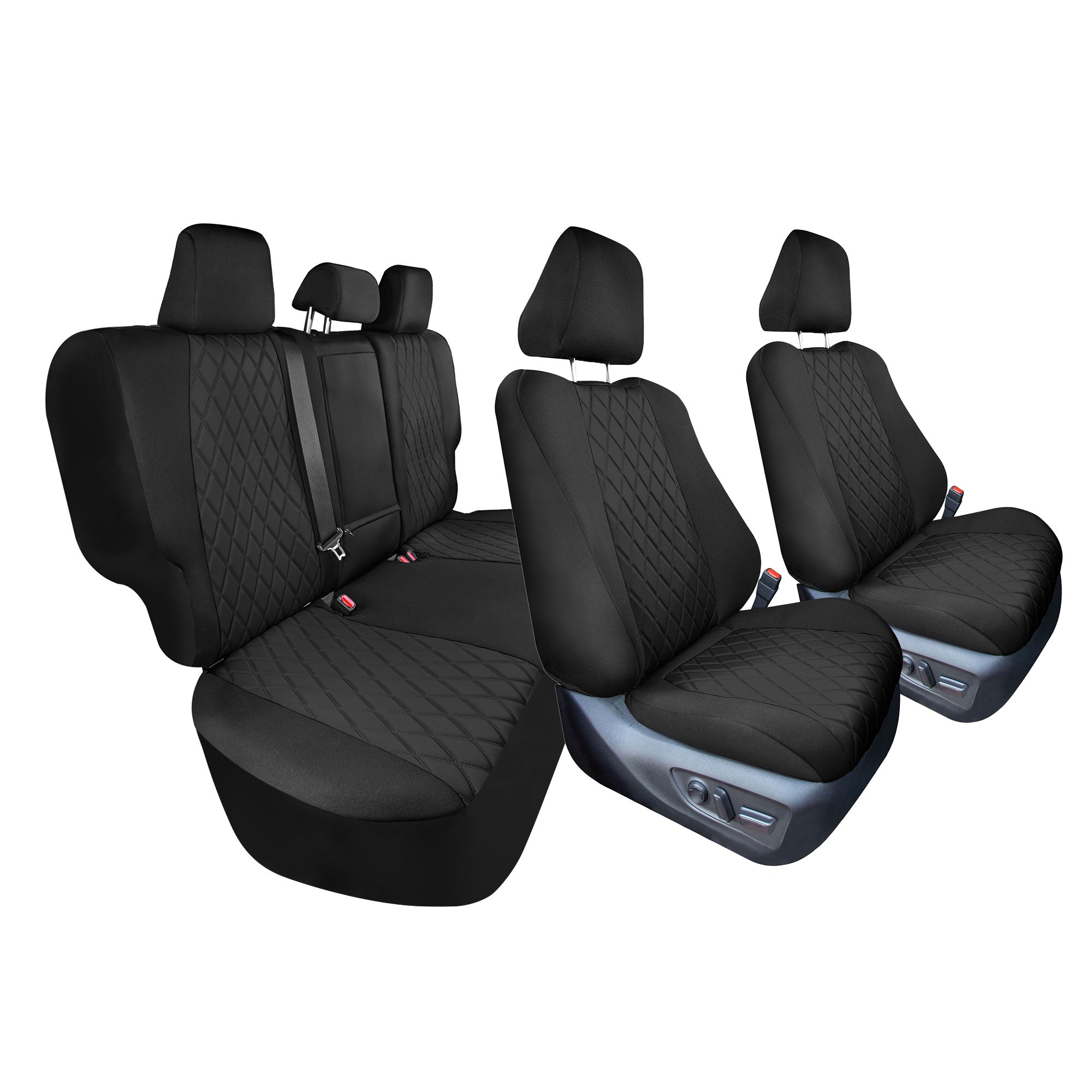 Toyota Rav4 LE | XLE | Limited 2019-2024  - Full Set Seat Covers - Black Ultraflex Neoprene