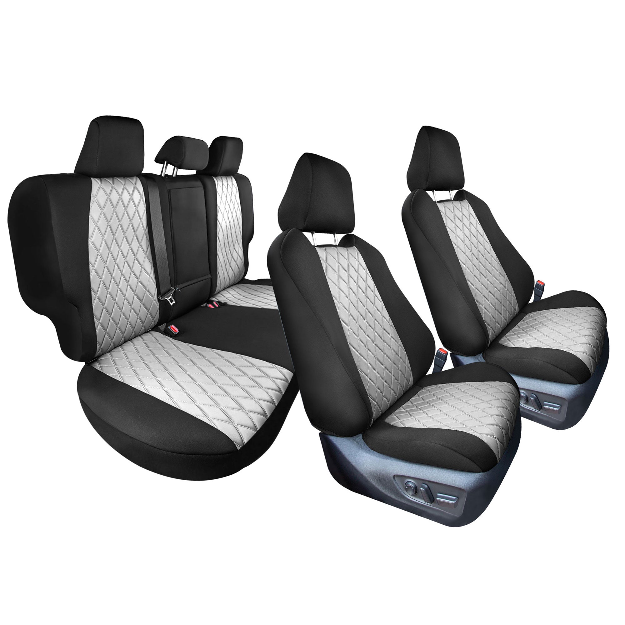 Toyota Rav4 Hybrid | Hybrid Prime 2021-2024  - Full Set Seat Covers - Gray Ultraflex Neoprene