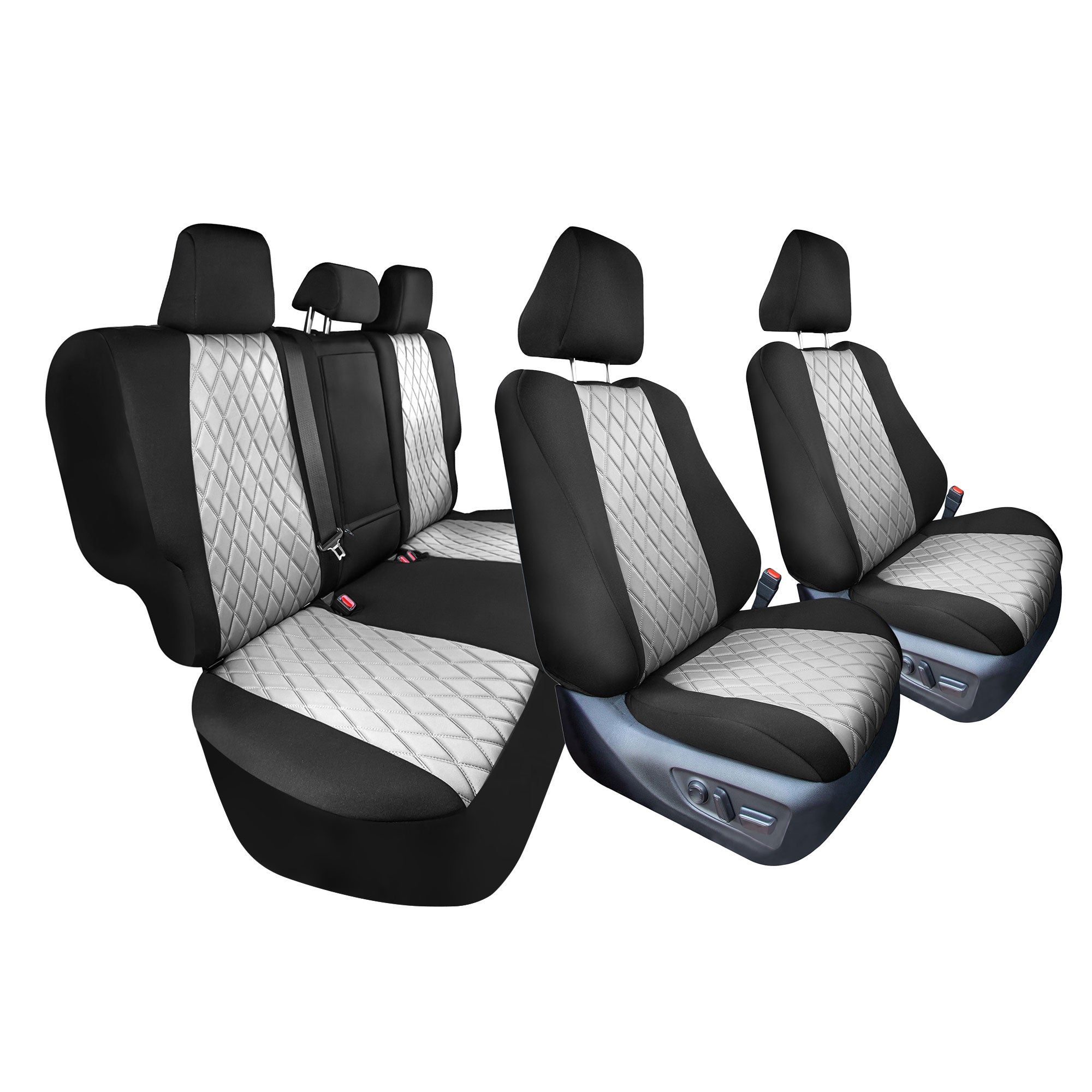 Toyota Rav4 LE | XLE | Limited 2019-2024  - Full Set Seat Covers - Gray Ultraflex Neoprene