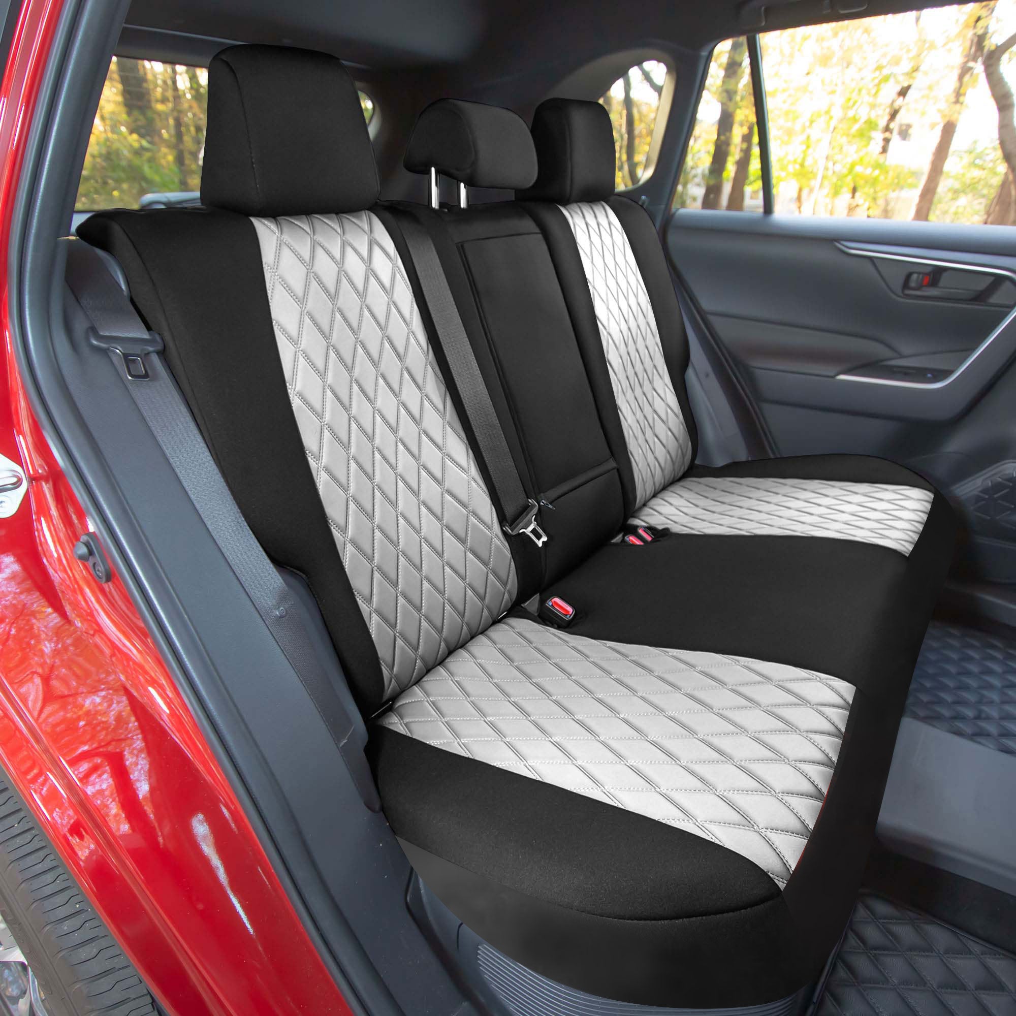 Toyota Rav4 LE | XLE | Limited 2019-2024  - Rear Set Seat Covers - Gray Ultraflex Neoprene