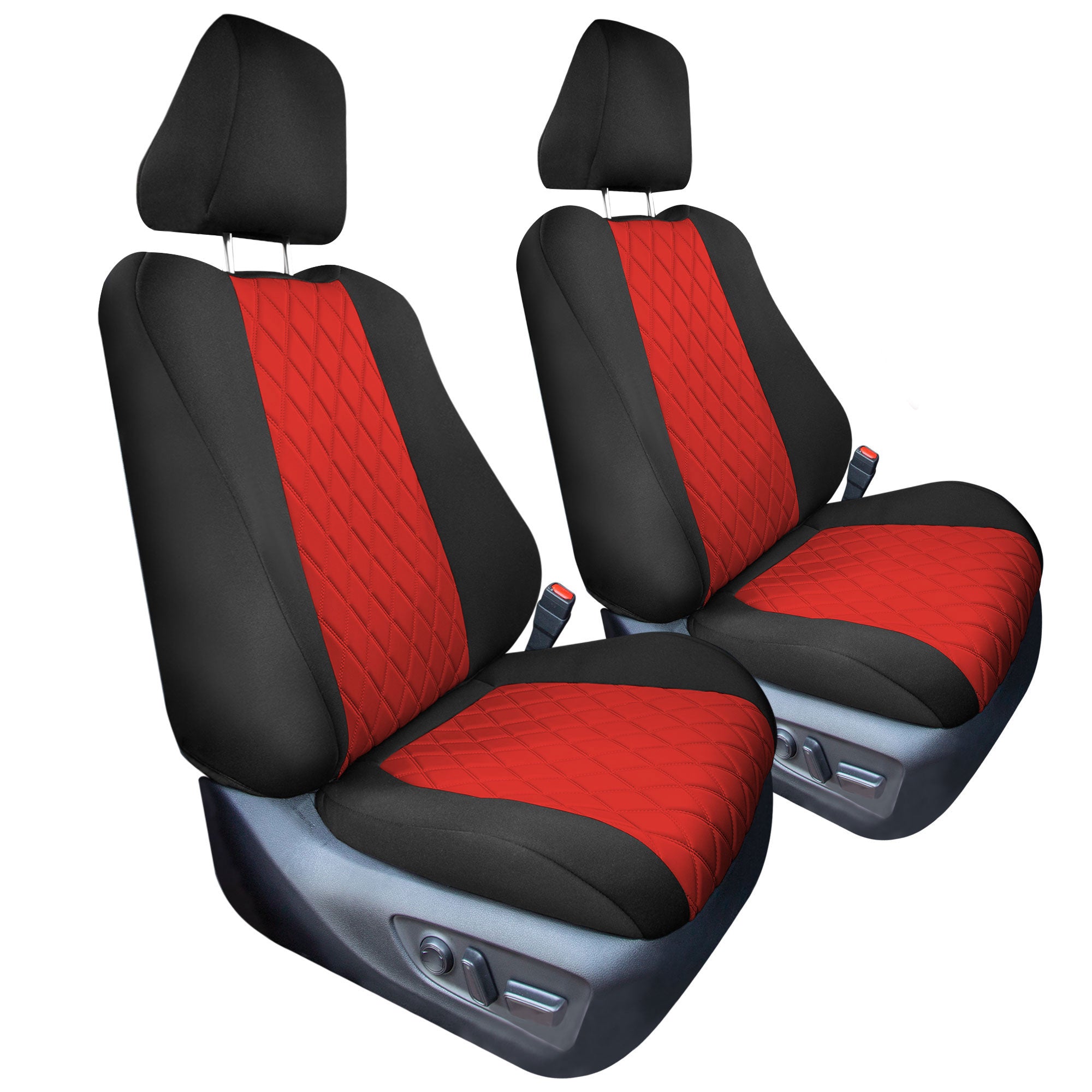 Toyota Rav4 LE | XLE | Limited 2019-2024  - Front Set Seat Covers - Red Ultraflex Neoprene