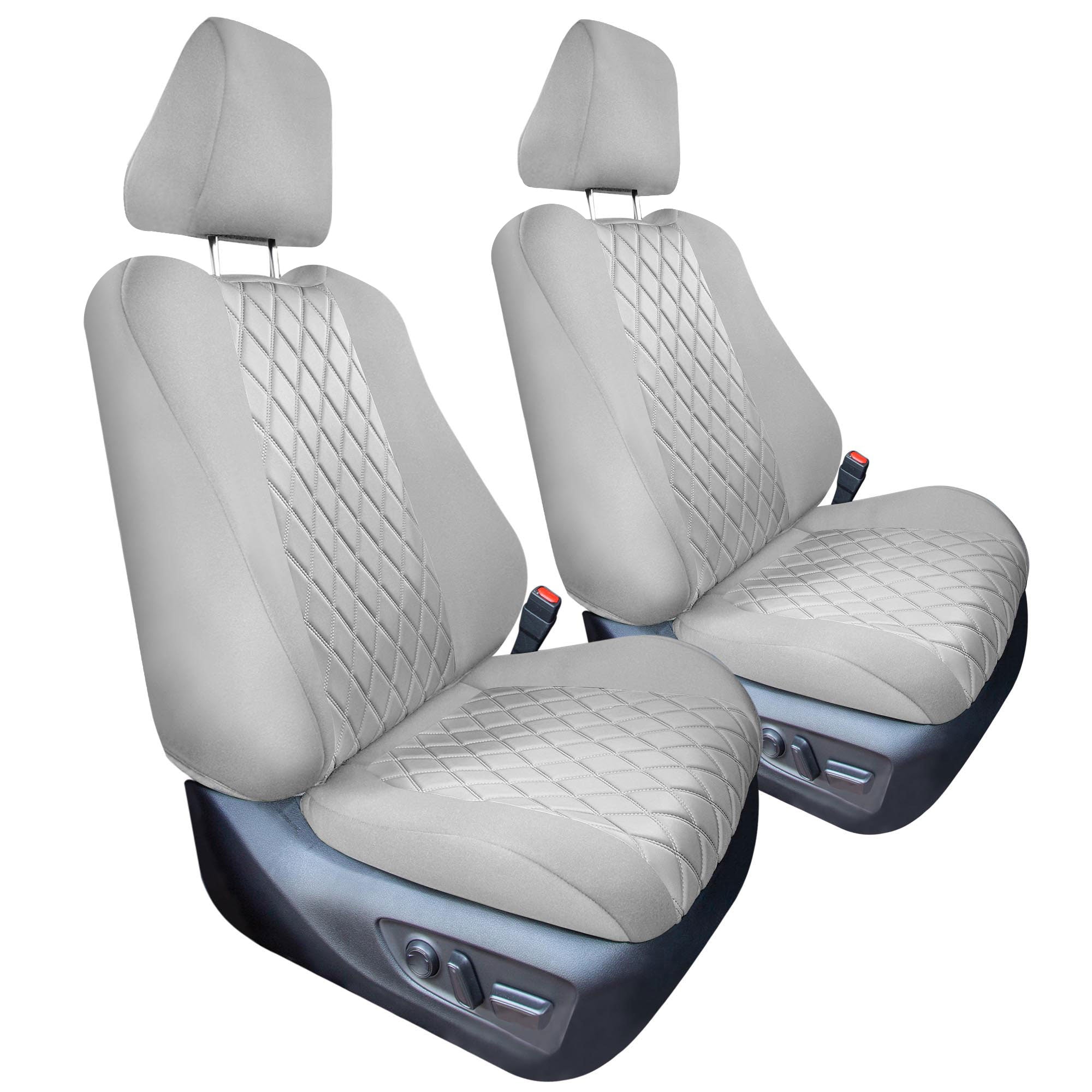 Toyota Rav4 LE | XLE | Limited 2019-2024  - Front Set Seat Covers - Solid Gray Ultraflex Neoprene