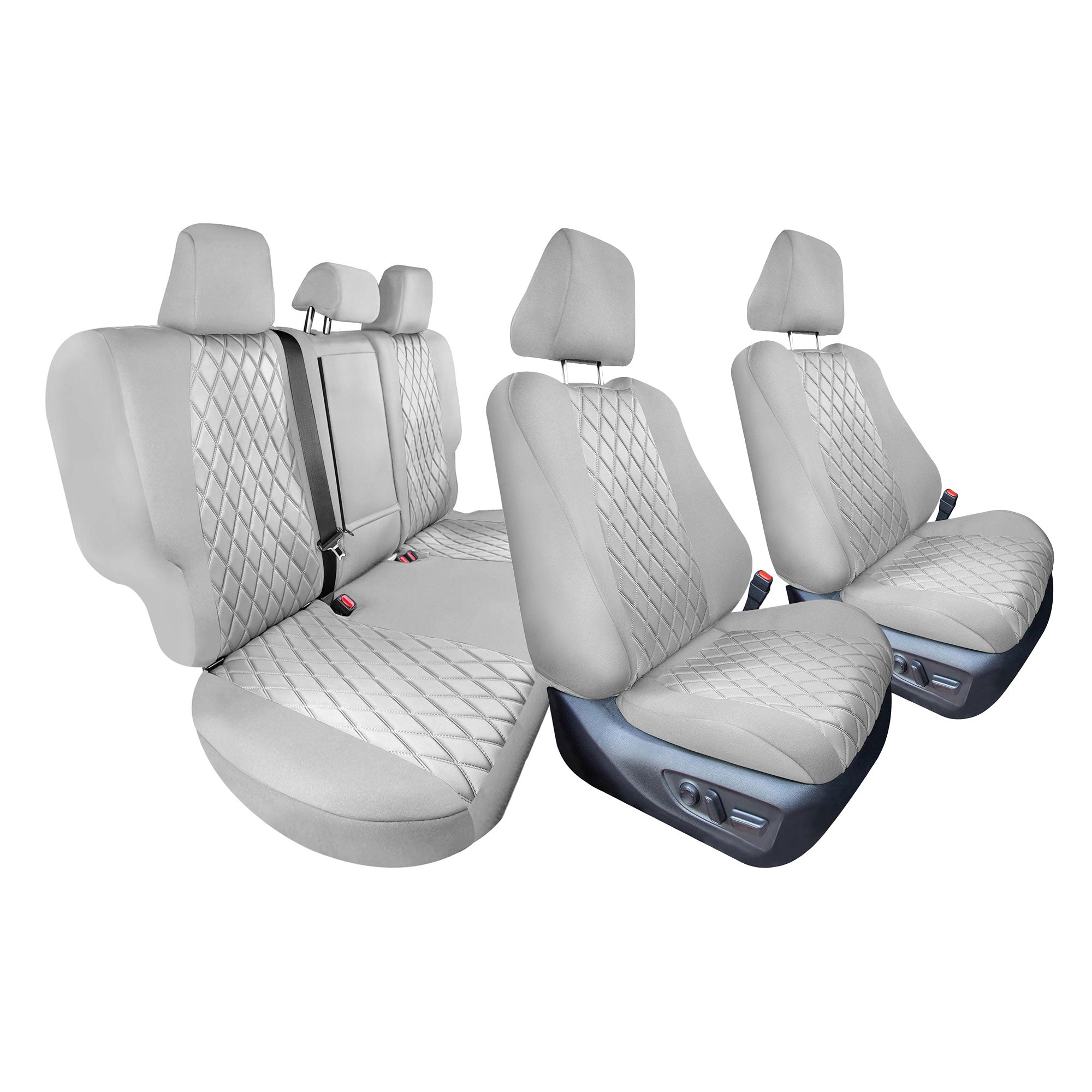 Toyota Rav4 LE | XLE | Limited 2019-2024  - Full Set Seat Covers - Solid Gray Ultraflex Neoprene