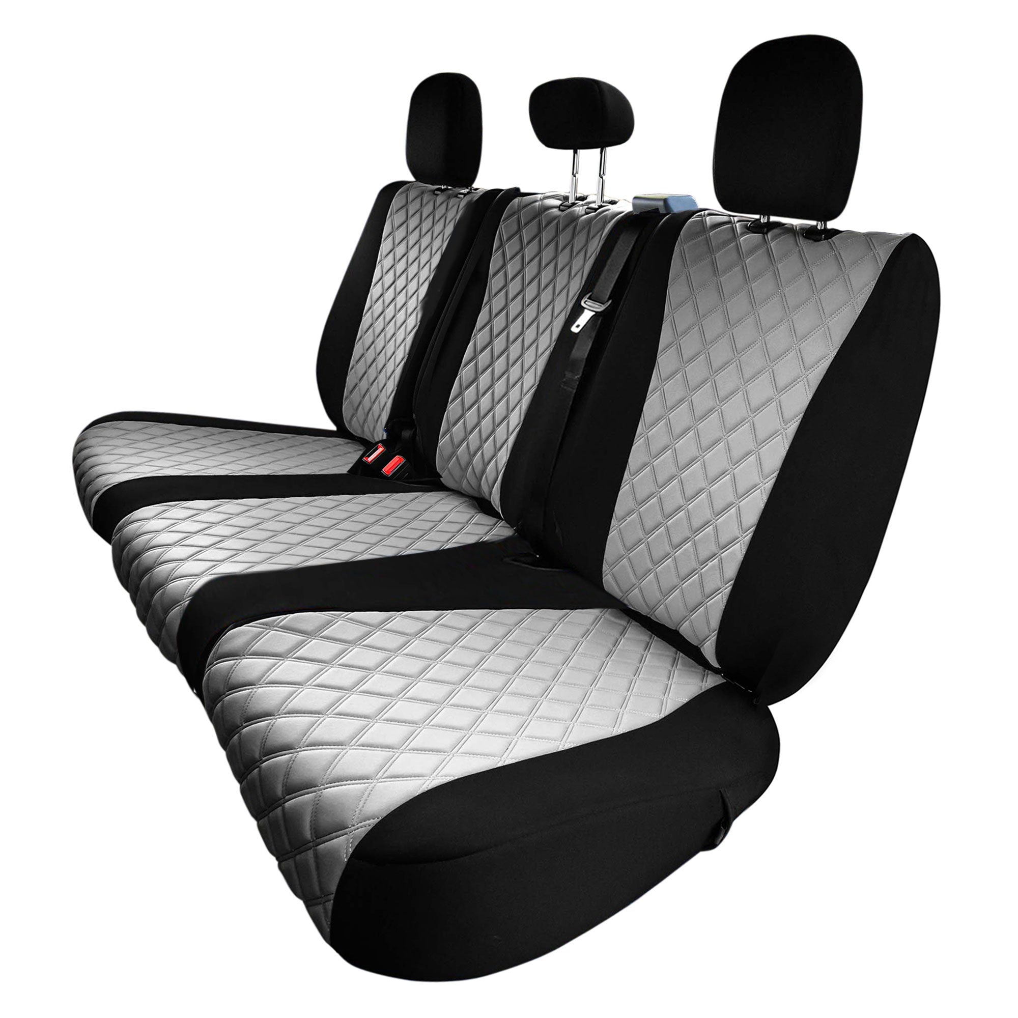 Ford F-150 2015-2024  - Ford F-250 F-350 F-450 2017-2022 - Rear Set Seat Covers - Gray Ultraflex Neoprene