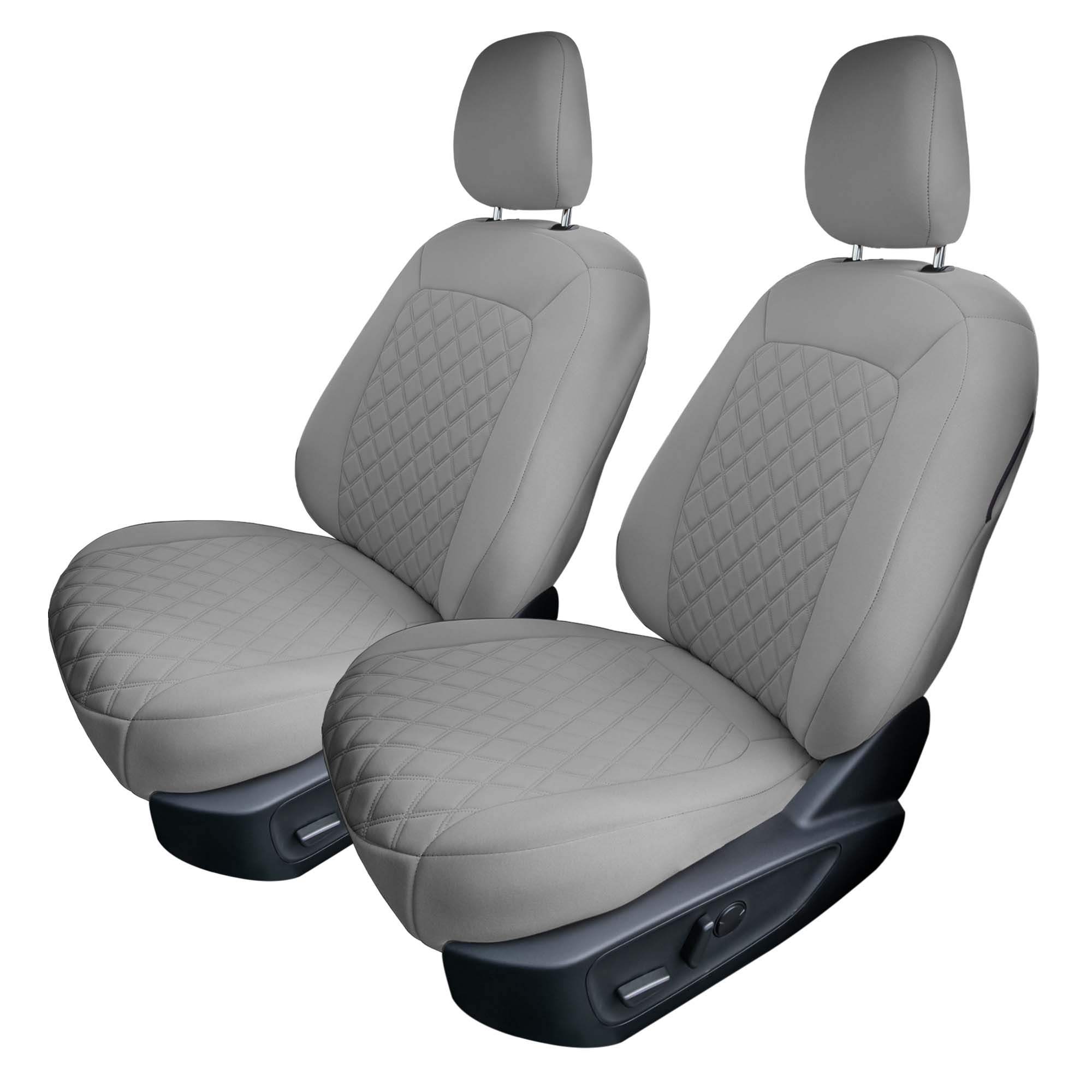 Ford Bronco Sport 2021-2024 - Front Set Seat Covers  -  Solid Gray Ultraflex Neoprene