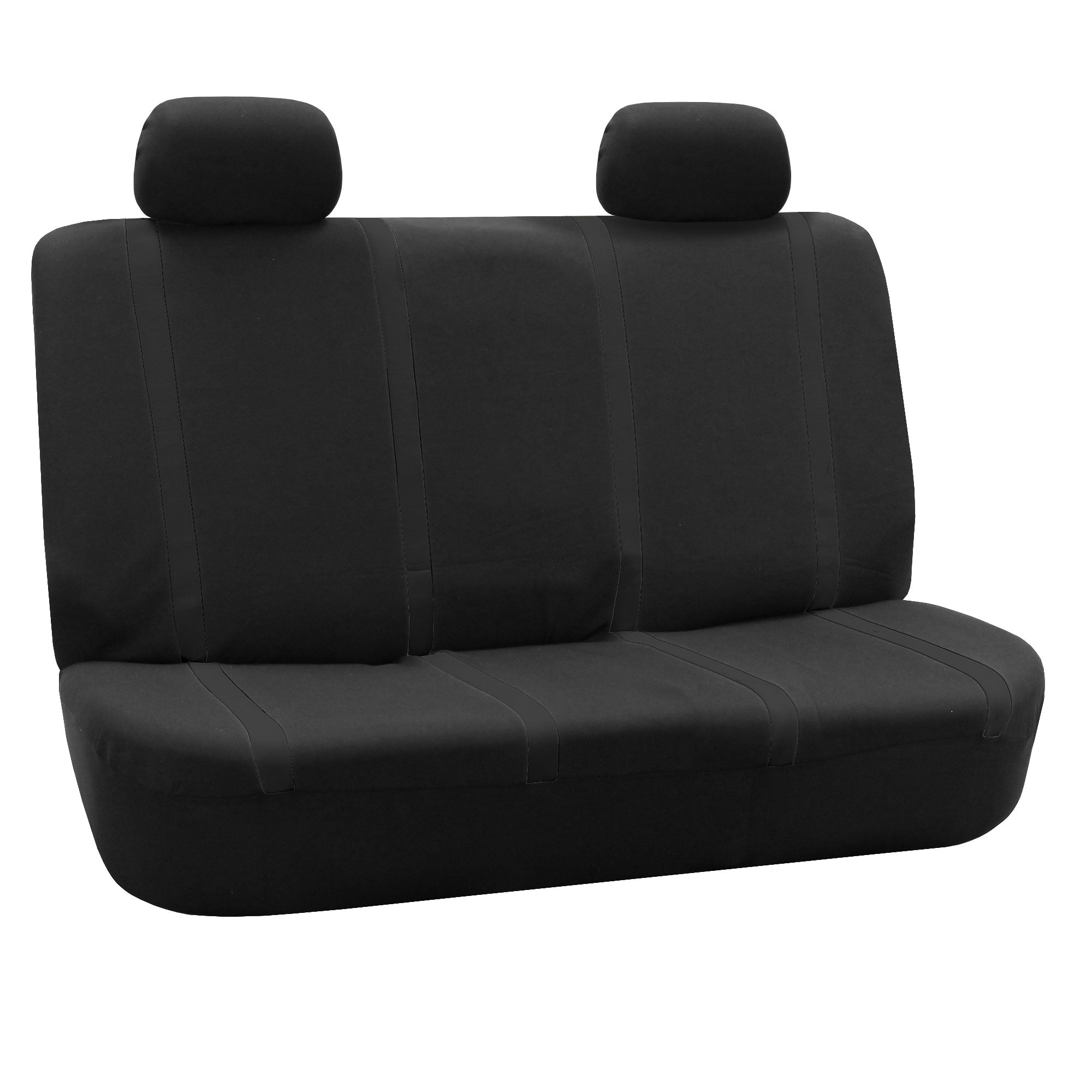 Unique Flat Cloth Seat Covers - Rear Black