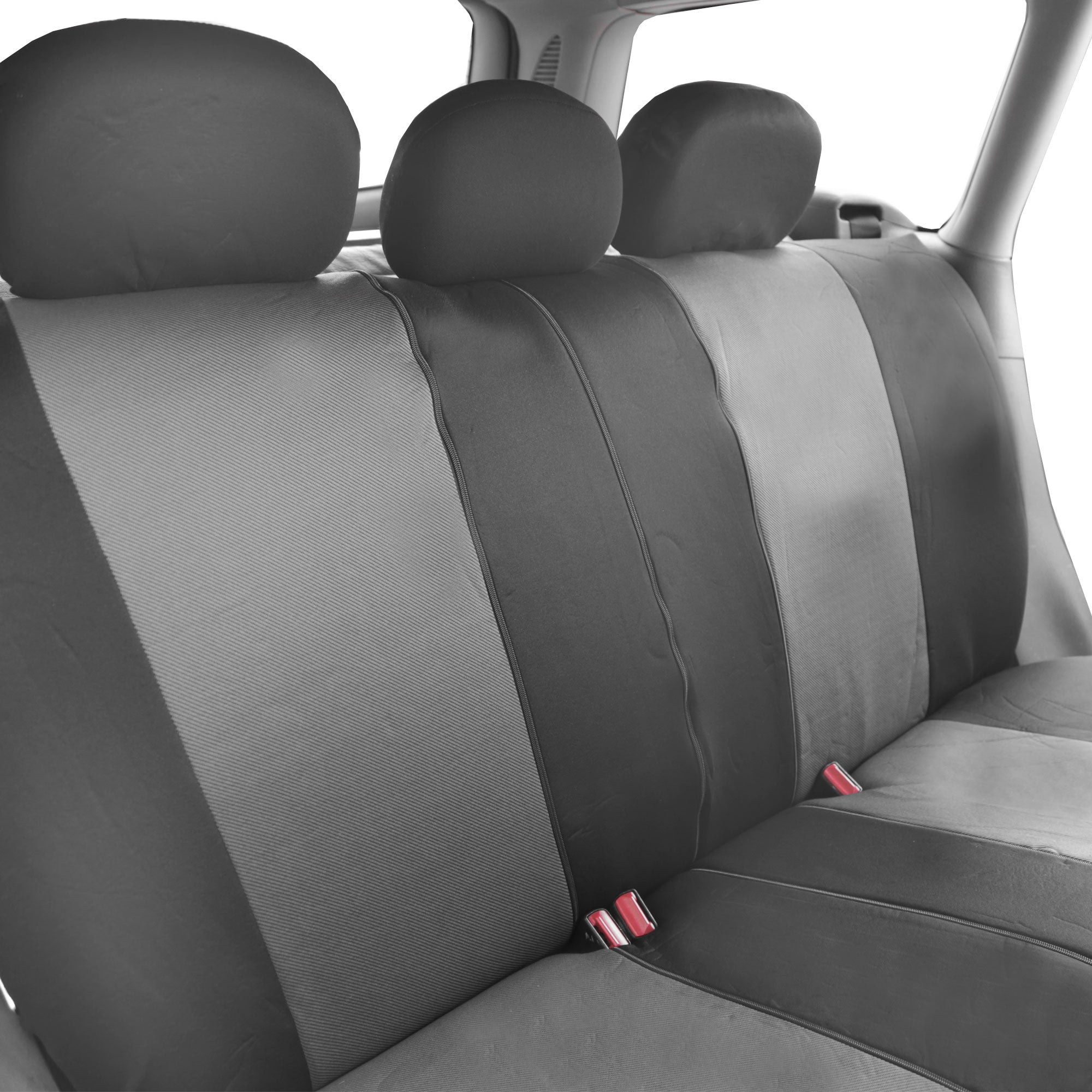 Supreme Twill Seat Covers - Rear Set Gray / Gray