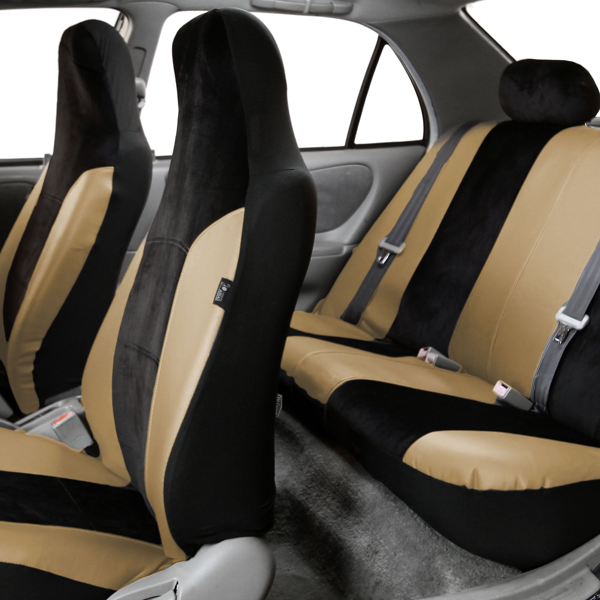 Royal Mix Car Seat Covers - Full Beige