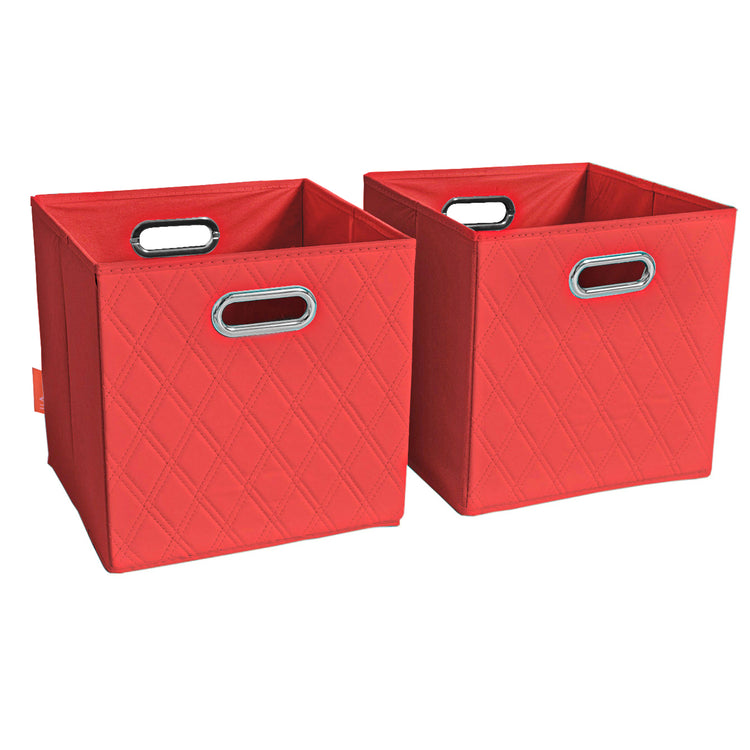 Foldable Storage Cube Bins, Assorted Colors