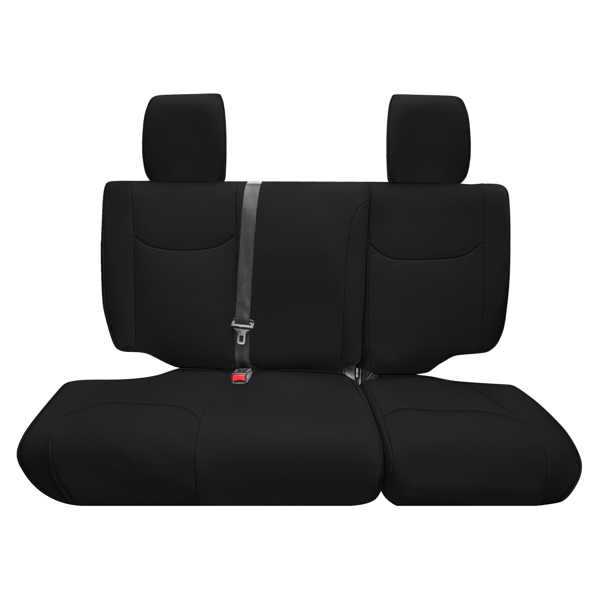 Jeep Wrangler JK 4-Door 2007-2017 - Rear Set Seat Covers - Black Faux Leather