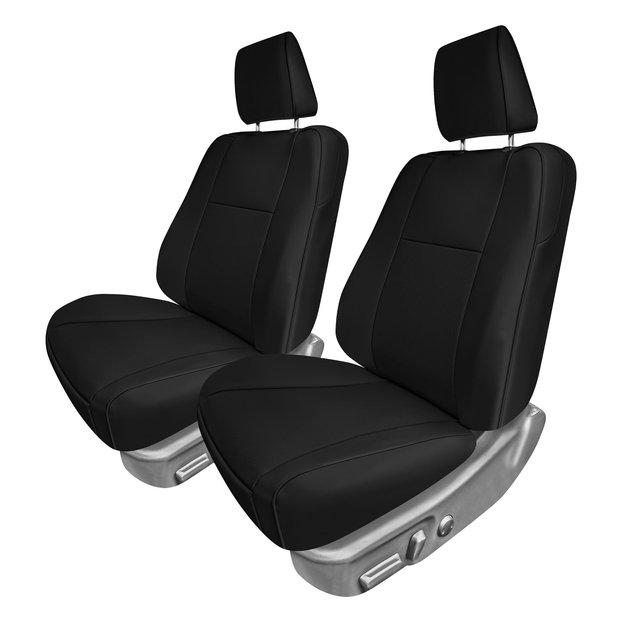 Toyota Camry LE | SE | XSE | XLE  2012-2017 - Front Set Seat Covers - Black Faux Leather