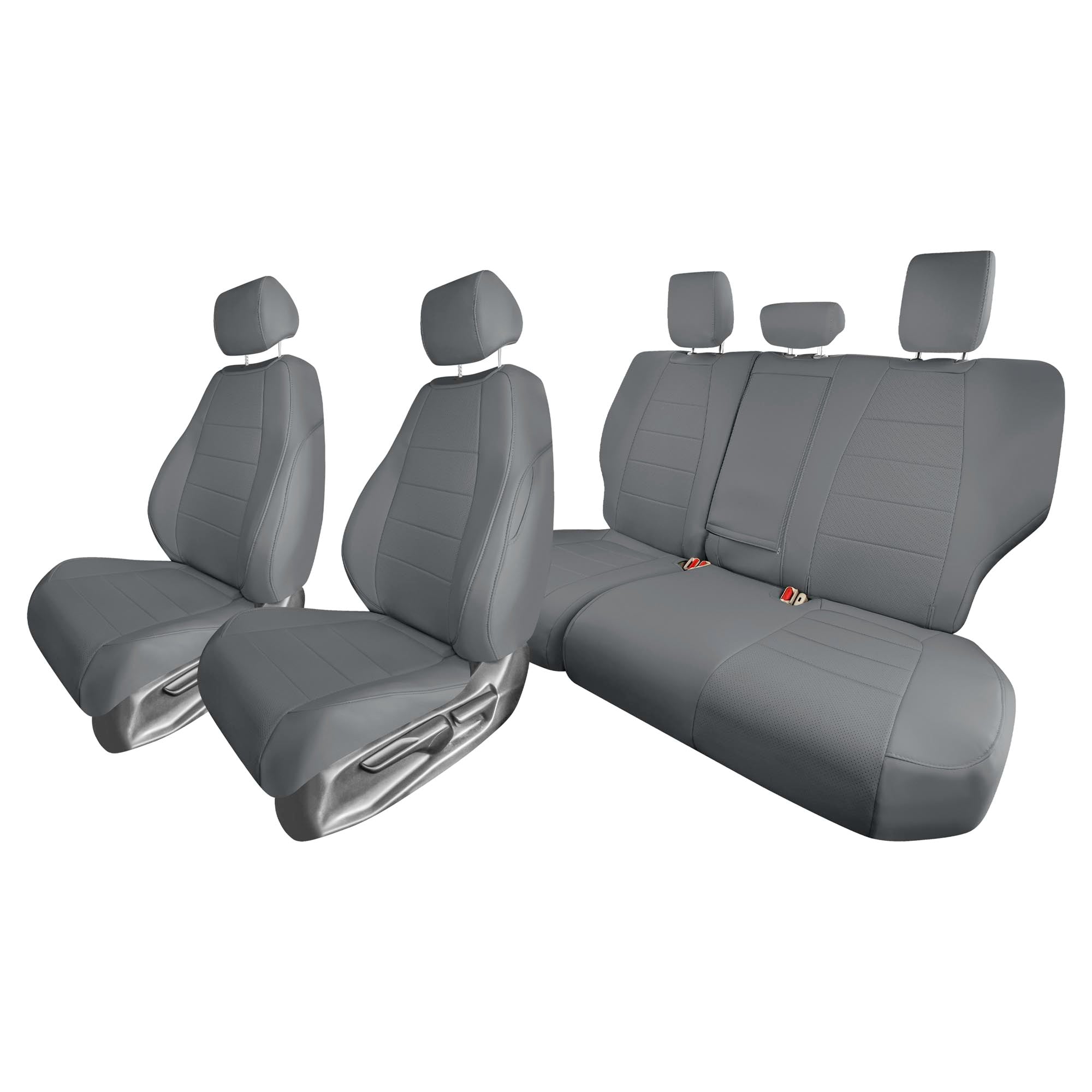 Honda CR-V 2017-2022 - Full Set Seat Covers - Gray Faux Leather