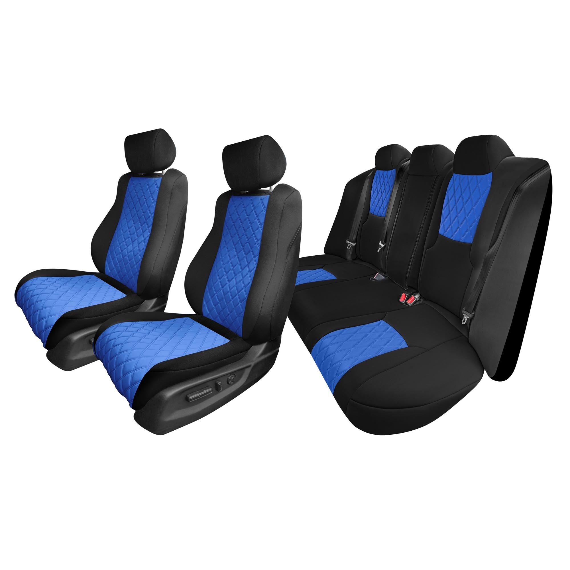 Honda Accord 2018 - 2022 LX | Sport Hybrid - Full Set Seat Covers - Blue Ultraflex Neoprene