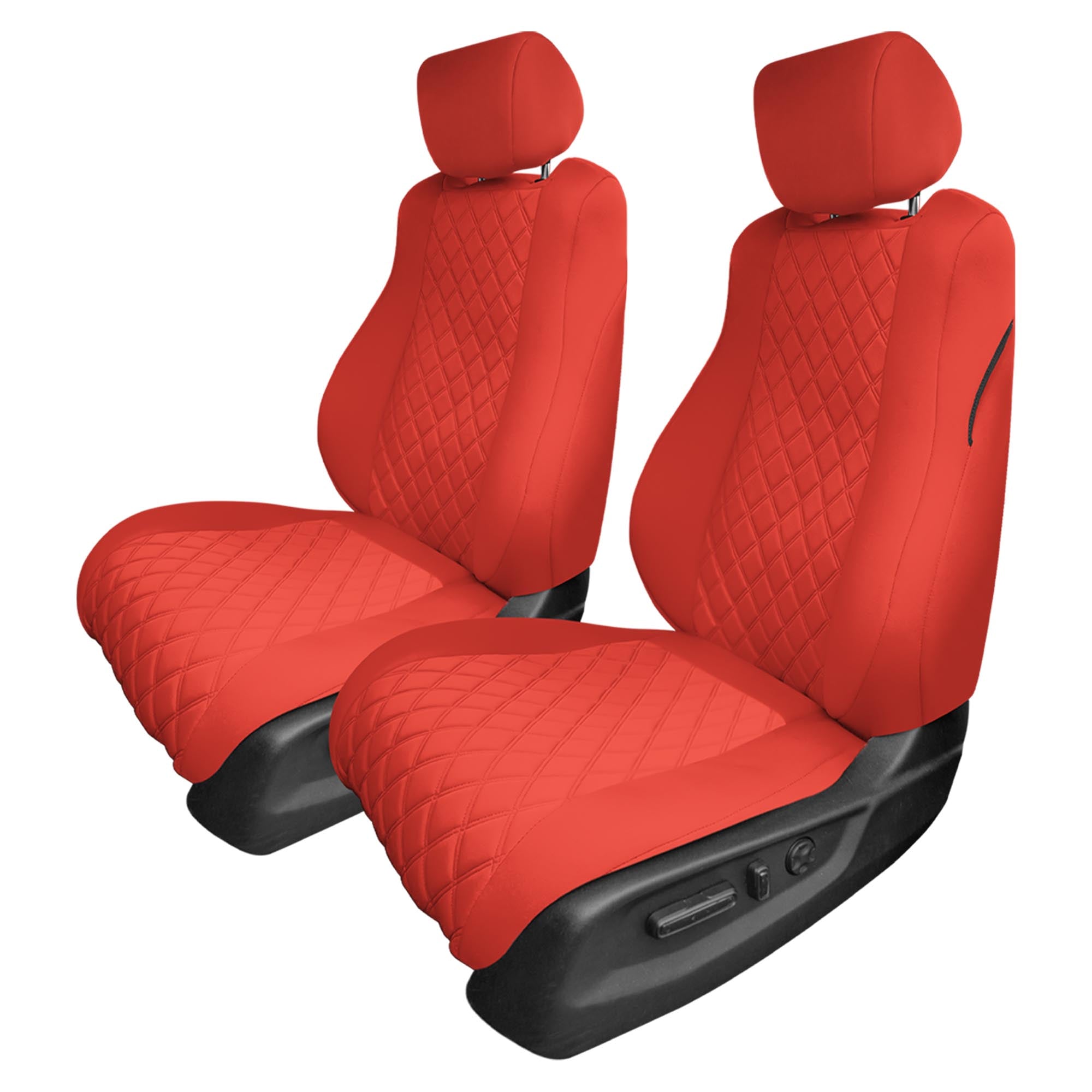 Honda Accord 2018 - 2022 Sport | Sport SE | EX| EX-L | Touring - Front Set Seat Covers - Solid Red Ultraflex Neoprene