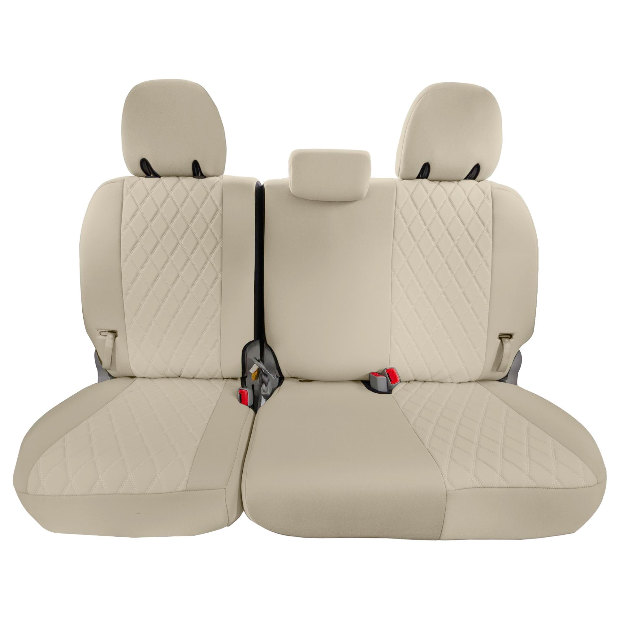 Toyota Sienna 2011 - 2020 - 3rd Row Set Seat Covers - Solid Beige Ultraflex Neoprene