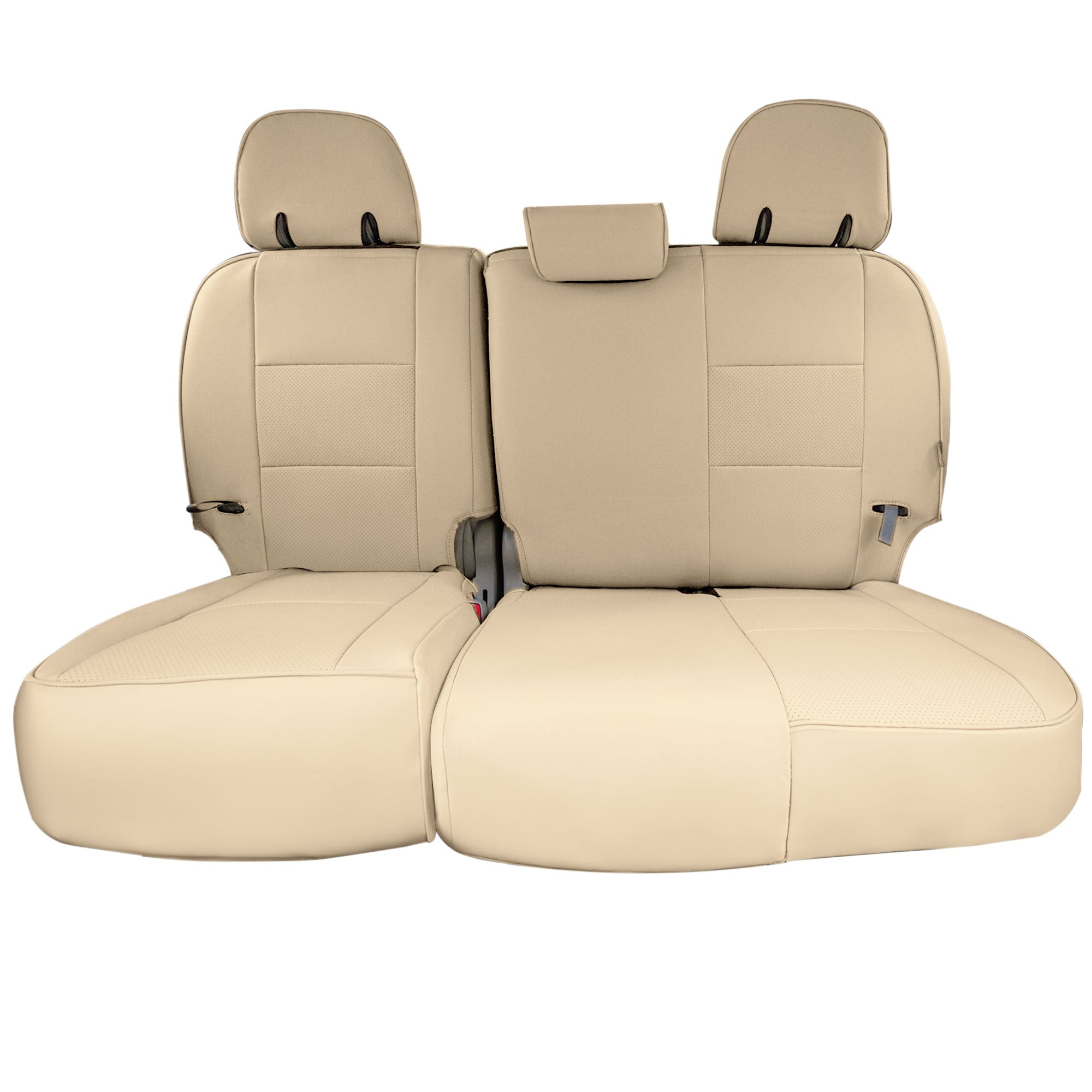 Toyota Sienna 2011 - 2020 - 3rd Row Set Seat Covers - Solid Beige Faux Leather