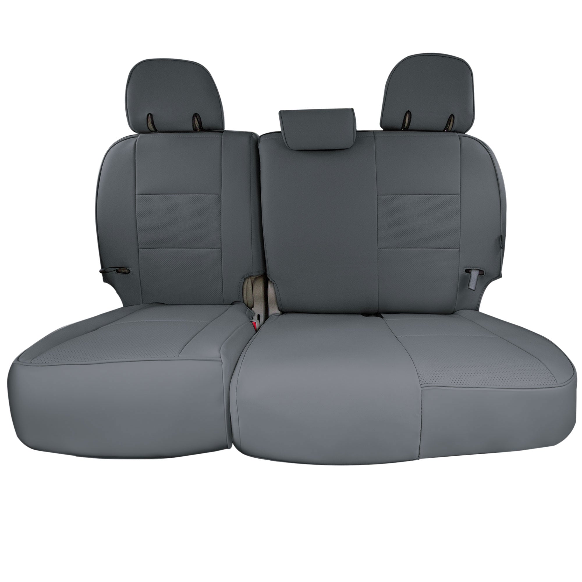 Toyota Sienna 2011 - 2020 - 3rd Row Set Seat Covers - Solid Gray Faux Leather