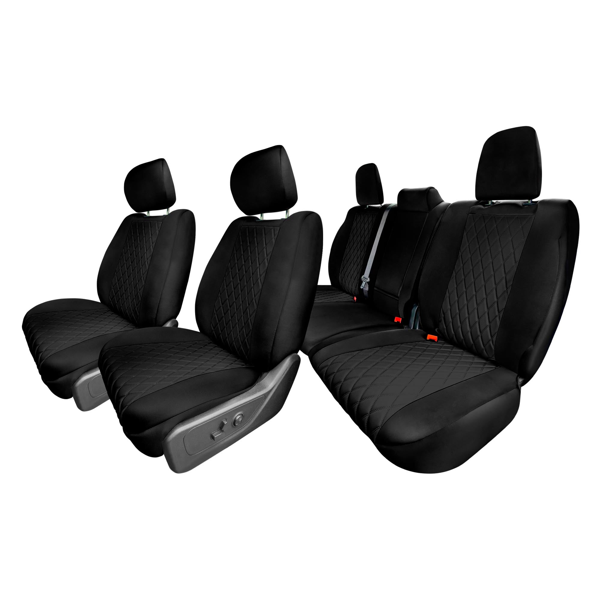 Dodge Ram 1500 2019 2024 Full Set Seat Covers Black Ultraflex Neop   Cm5023 Black Full 1 