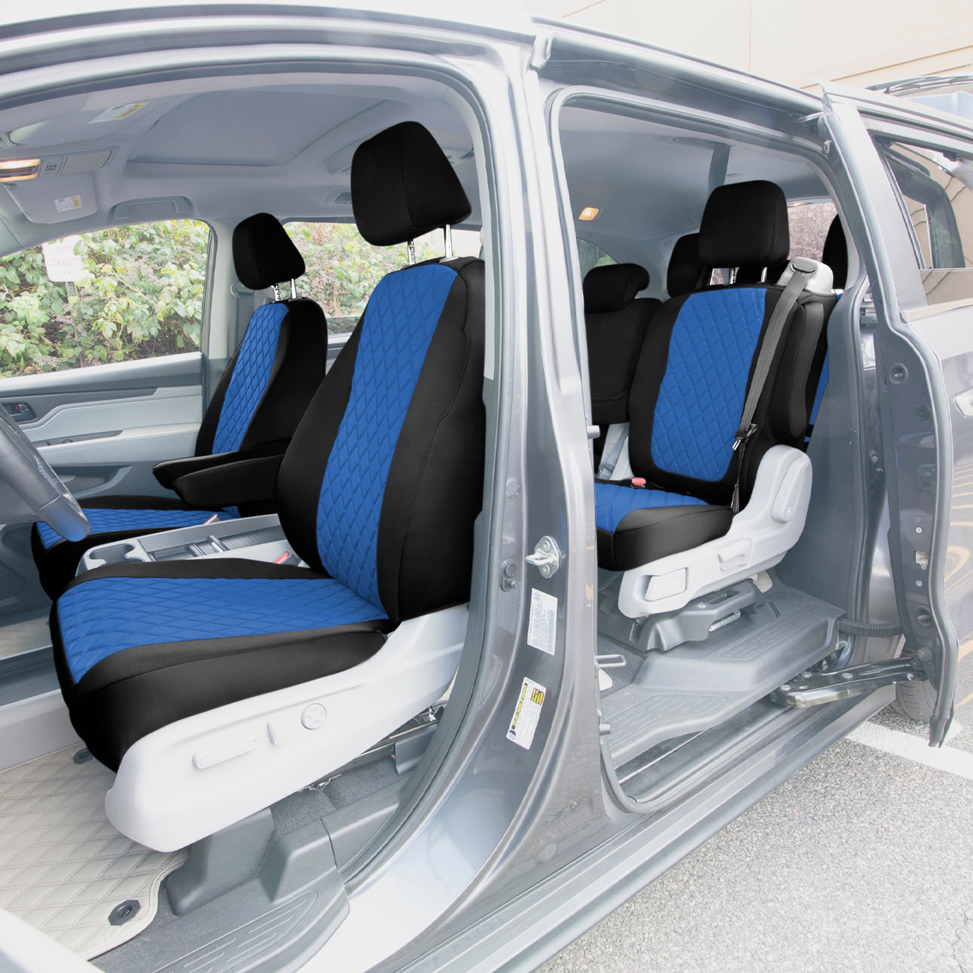 Honda Odyssey 2018 - 2025 - Full Set Seat Covers - Blue Ultraflex Neoprene