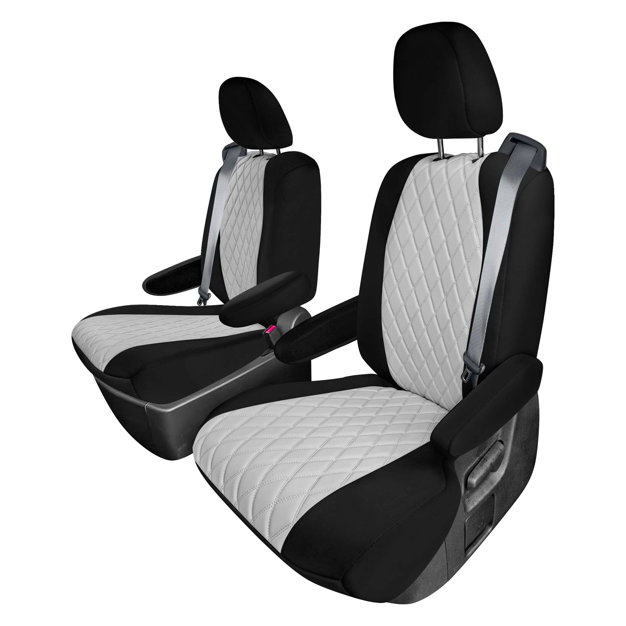 Toyota Sienna 7 Passenger - 2021 - 2024 - 2nd Row Set Seat Covers - Gray Ultraflex Neoprene