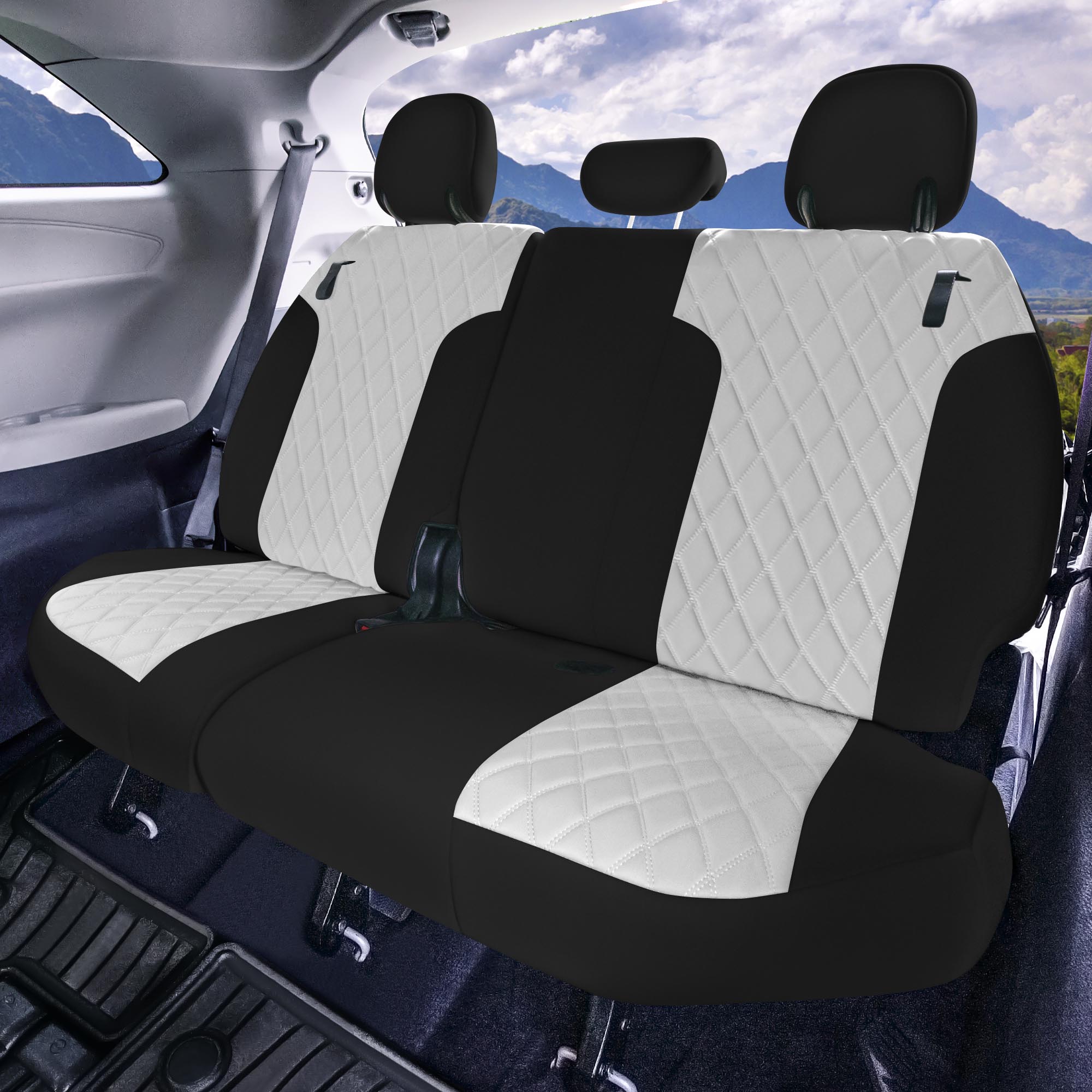 Toyota Sienna 2021 - 2024 - 3rd Row Set Seat Covers - Gray Ultraflex Neoprene