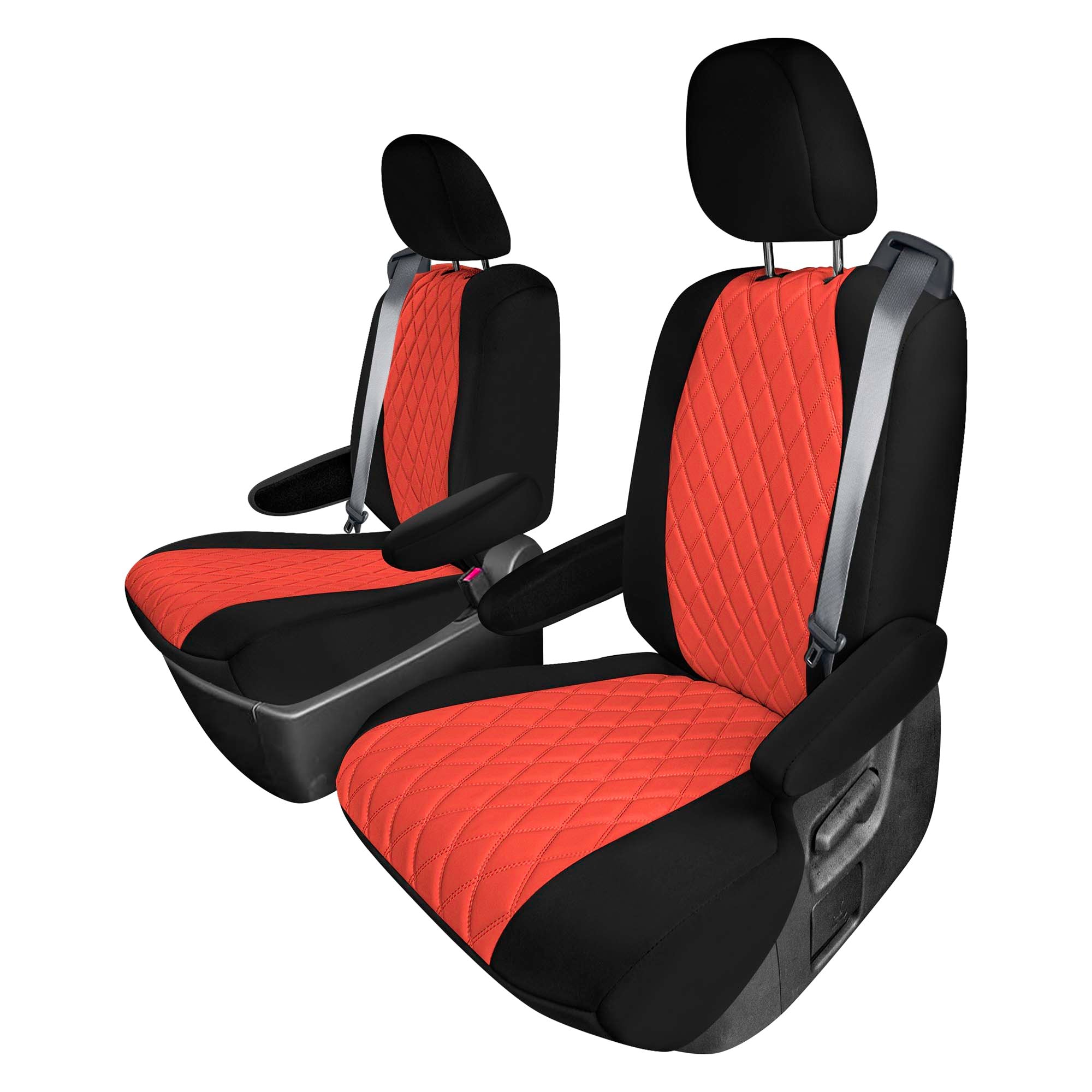 Toyota Sienna 7 Passenger - 2021 - 2024 - 2nd Row Set Seat Covers - Red Ultraflex Neoprene