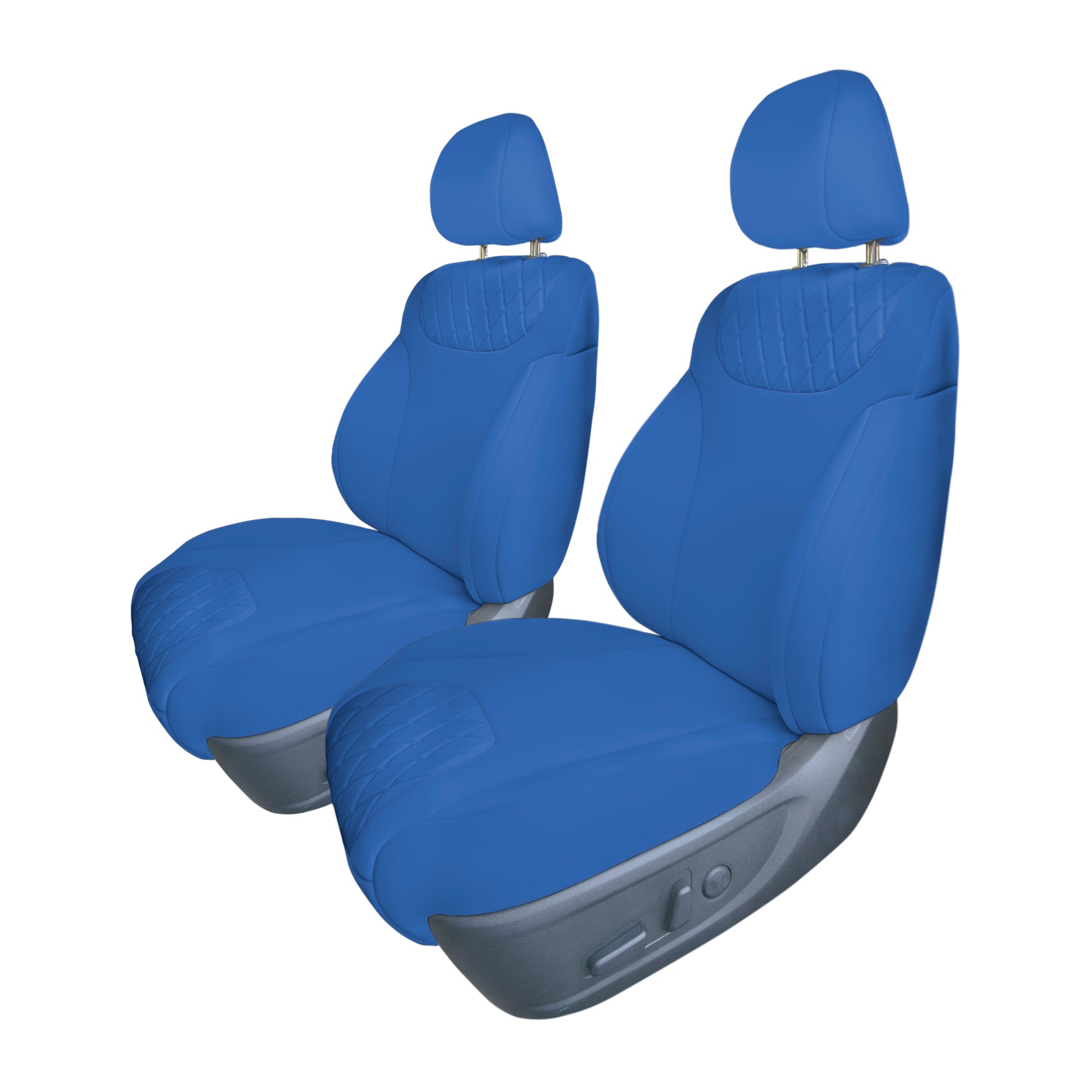 Hyundai Santa Fe 2019 - 2023- Front Set Seat Covers - Solid Blue Ultraflex Neoprene