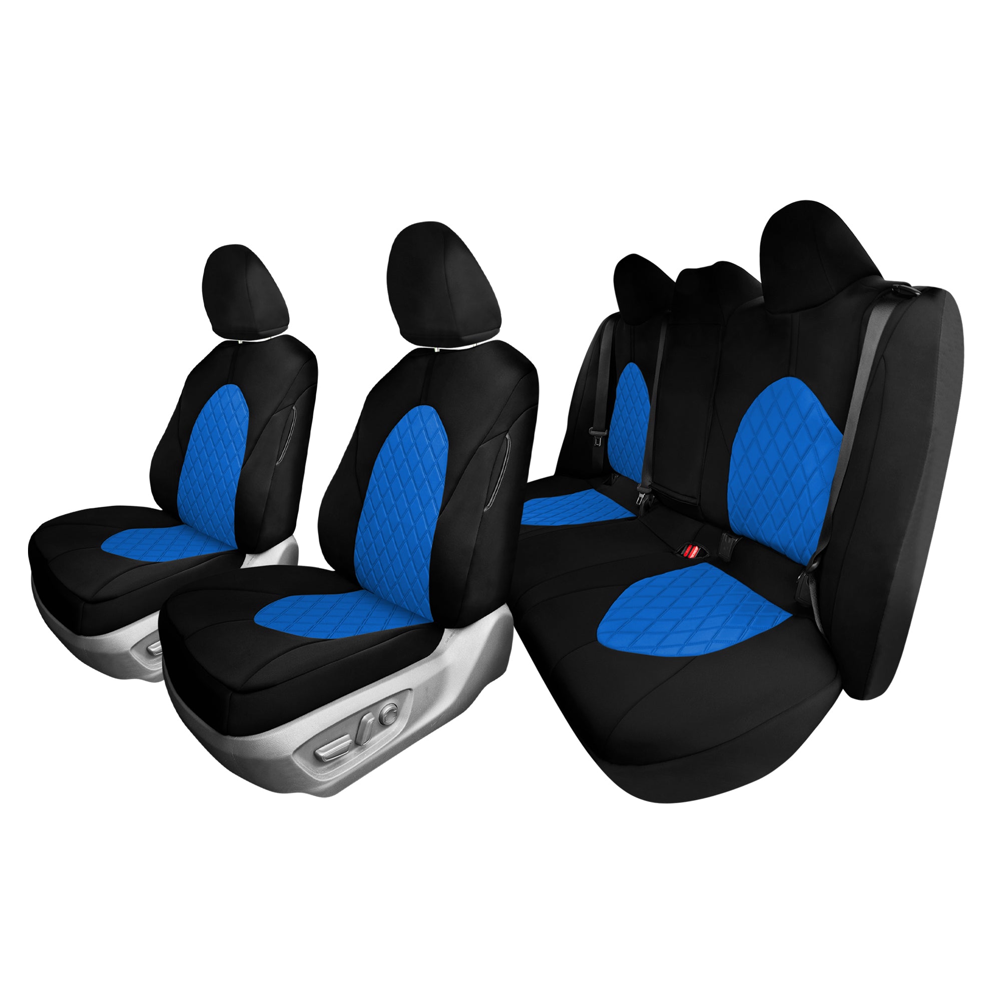 Toyota Camry 2018 - 2024  - Full Set Seat Covers - Blue Ultraflex Neoprene