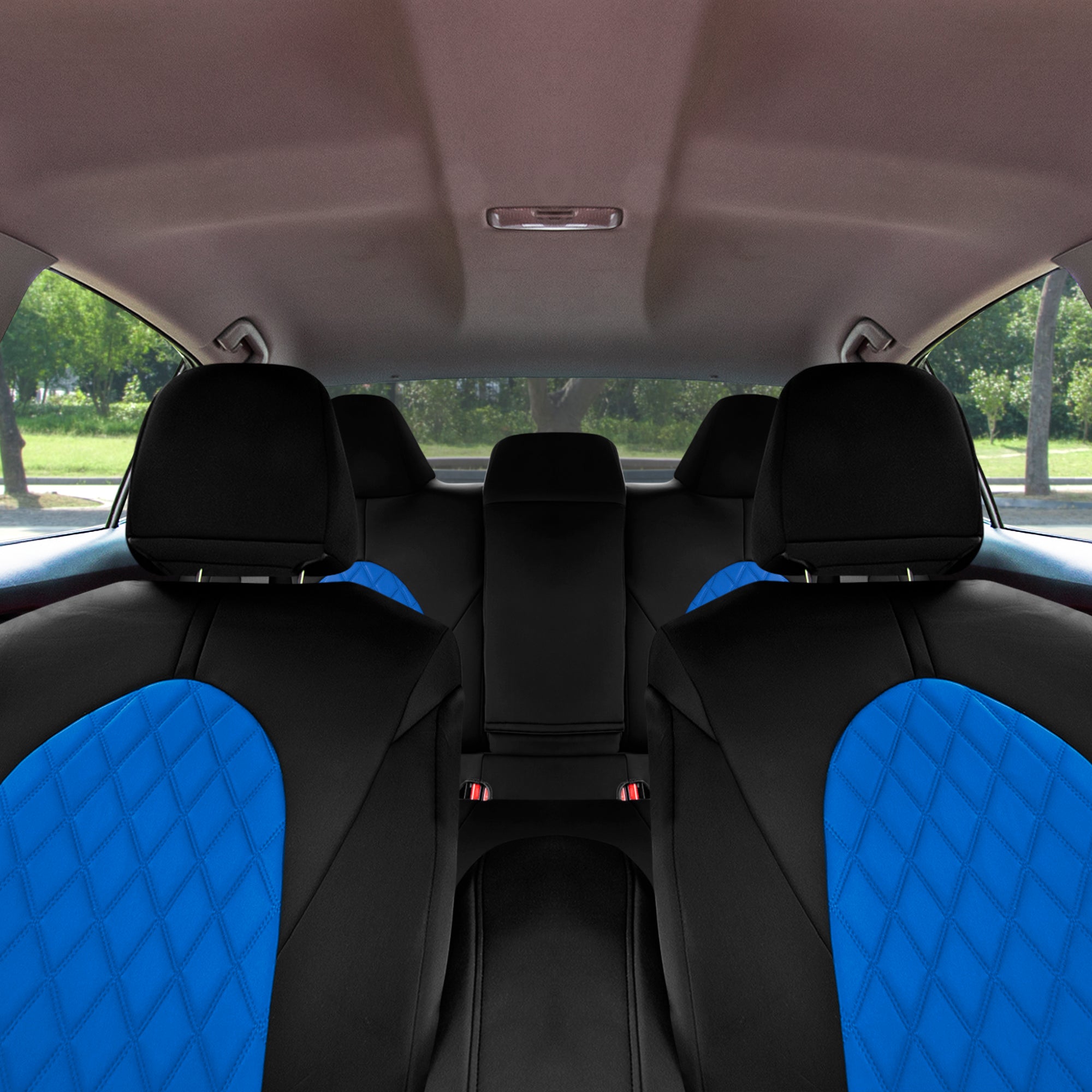 Toyota Camry 2018 - 2022  - Full Set Seat Covers - Blue Ultraflex Neoprene