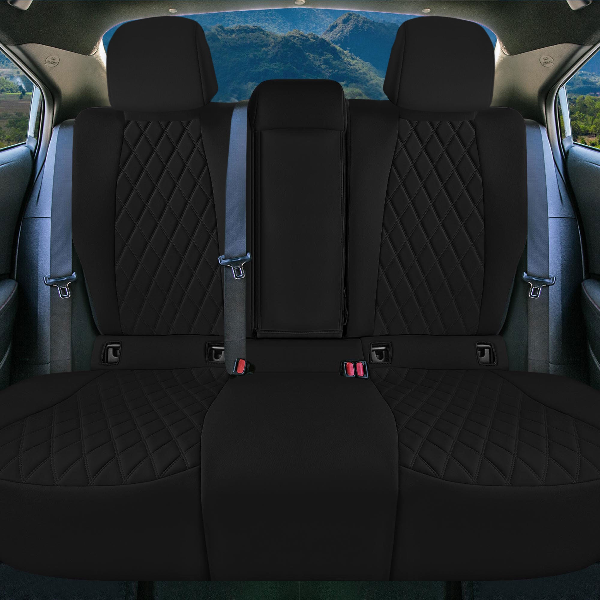 Toyota Corolla Cross - 2022-2024 - Full Set Seat Covers - Black Ultraflex Neoprene