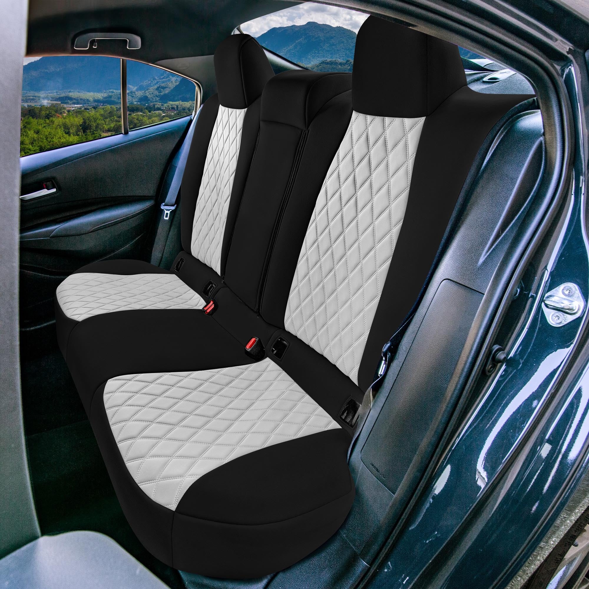 Toyota Corolla - 2020-2024 - Rear Set Seat Covers - Gray Ultraflex Neoprene