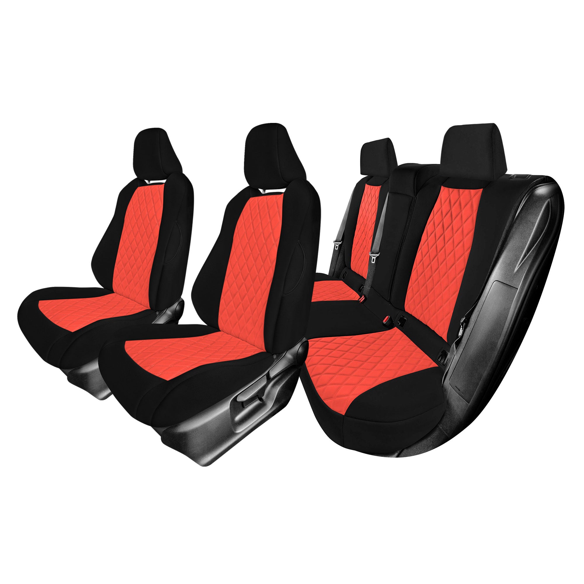 Toyota Corolla Cross - 2022-2024 - Full Set Seat Covers - Red Ultraflex Neoprene