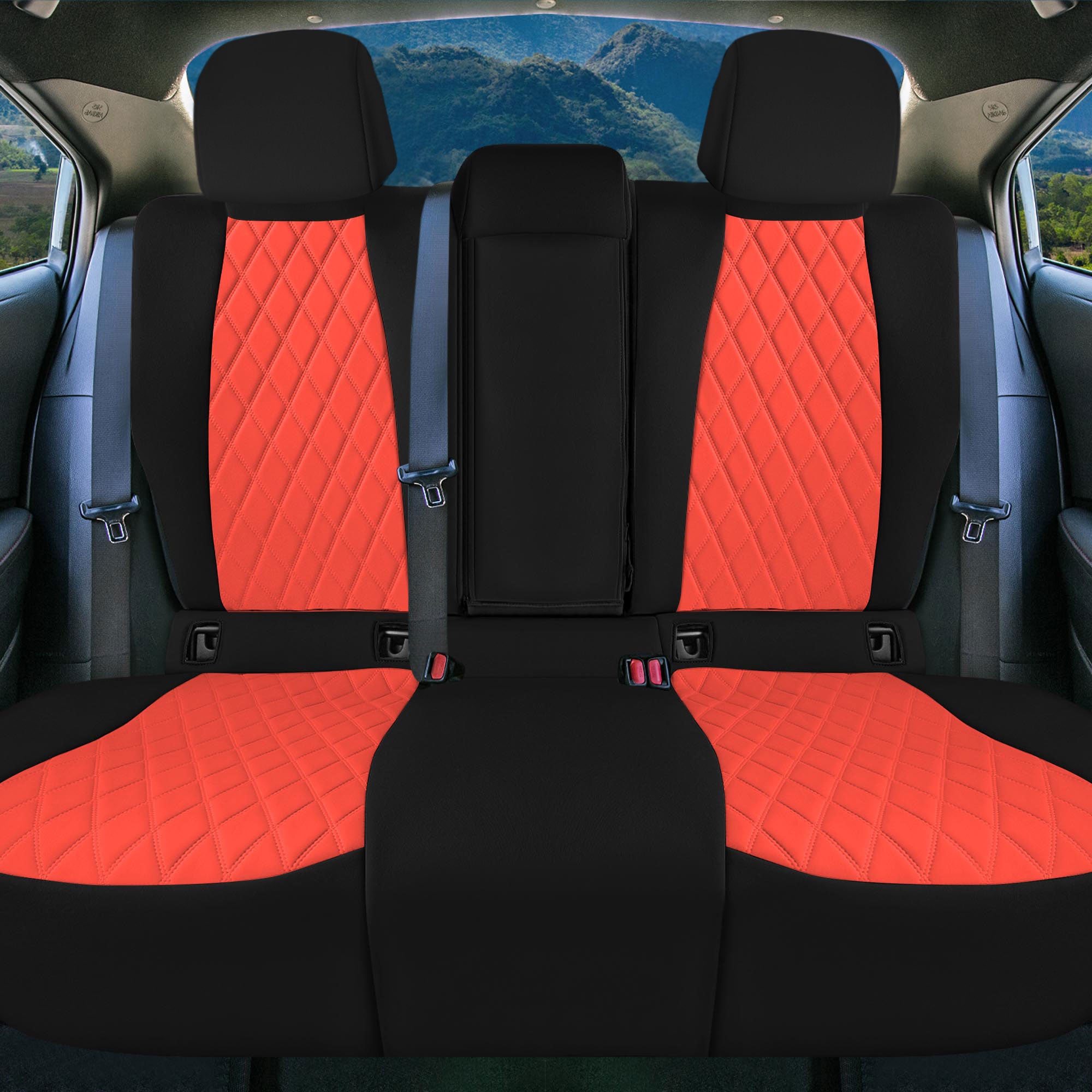 Toyota Corolla Cross - 2022-2024 - Full Set Seat Covers - Red Ultraflex Neoprene