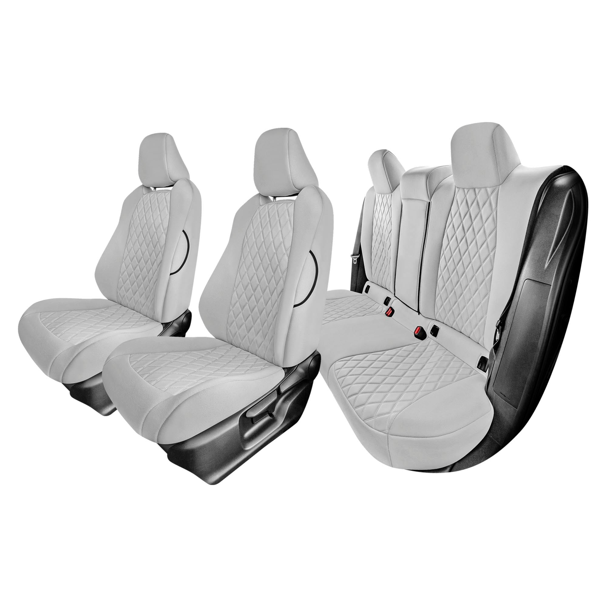 Toyota Corolla - 2020-2024 - Full Set Seat Covers - Solid Gray Ultraflex Neoprene