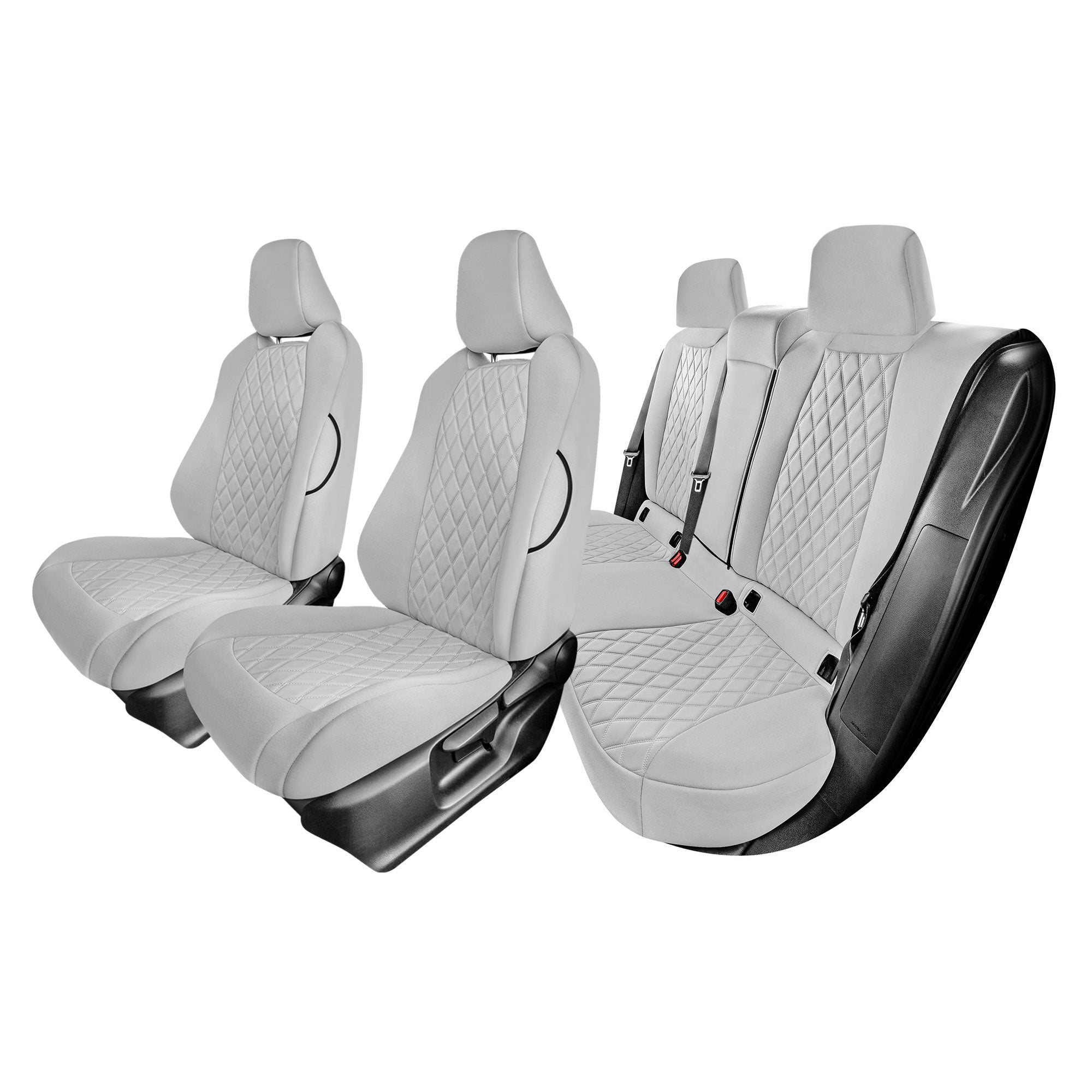 Toyota Corolla Cross  - 2022-2024 - Full Set Seat Covers - Solid Gray Ultraflex Neoprene