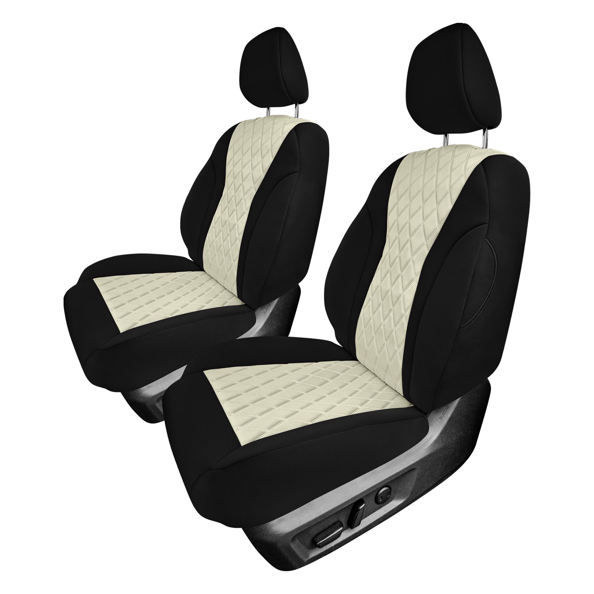 Nissan Rogue - 2021-2024 - Front Set Seat Covers - Beige Ultraflex Neoprene