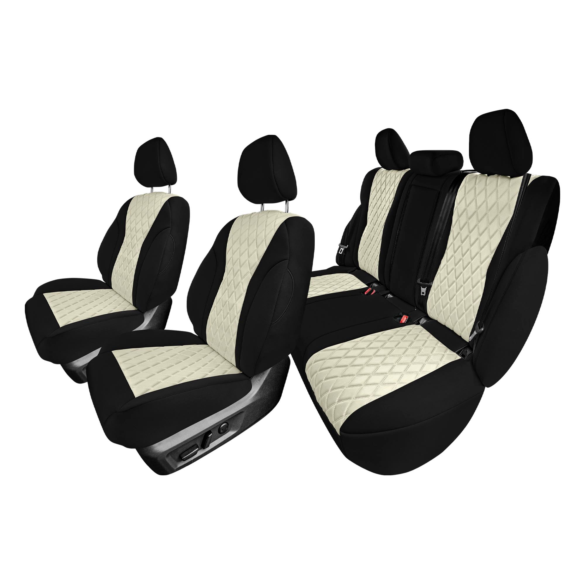 Nissan Rogue - 2021-2024 - Full Set Seat Covers - Beige Ultraflex Neoprene