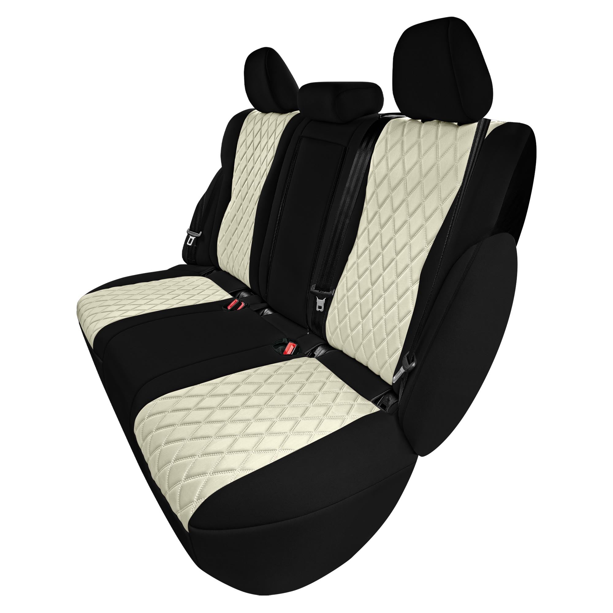 Nissan Rogue - 2021-2024 - Rear Set Seat Covers - Beige Ultraflex Neoprene