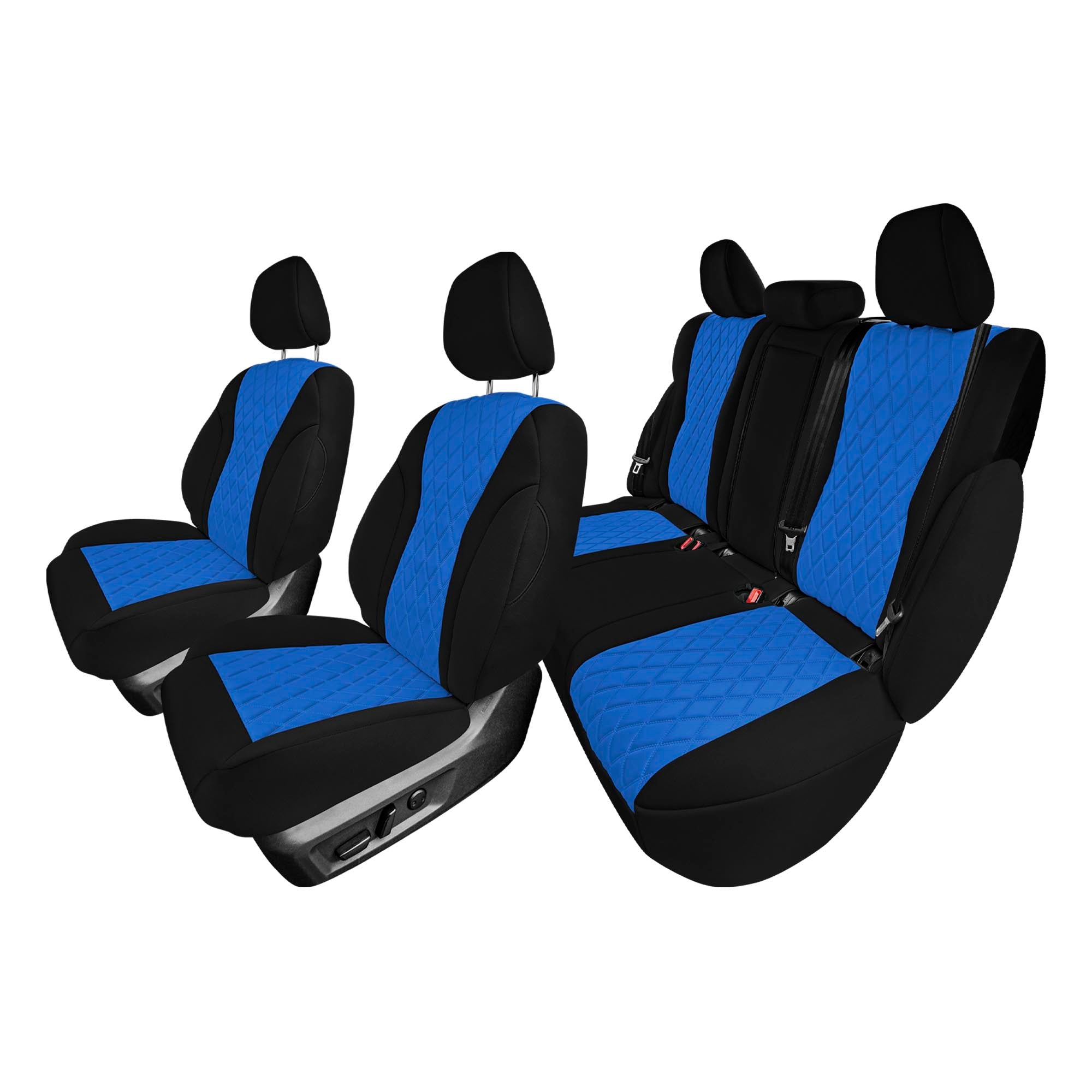 Nissan Rogue - 2021-2024 - Full Set Seat Covers - Blue Ultraflex Neoprene