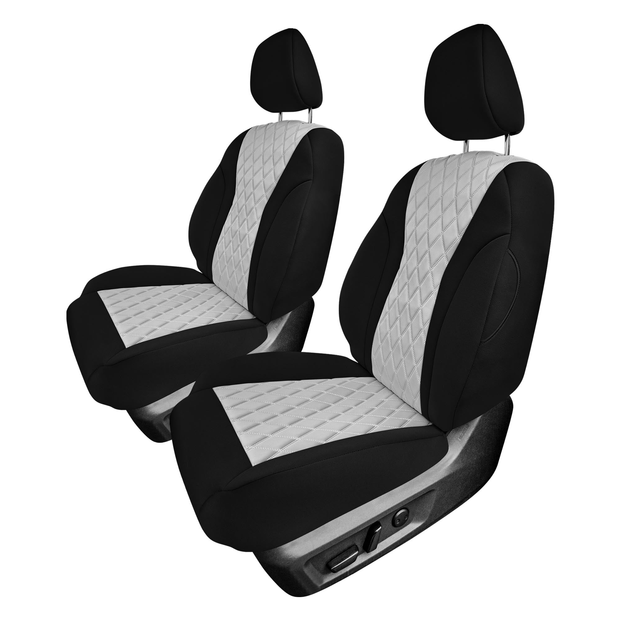 Nissan Rogue - 2021-2024 - Front Set Seat Covers - Gray Ultraflex Neoprene